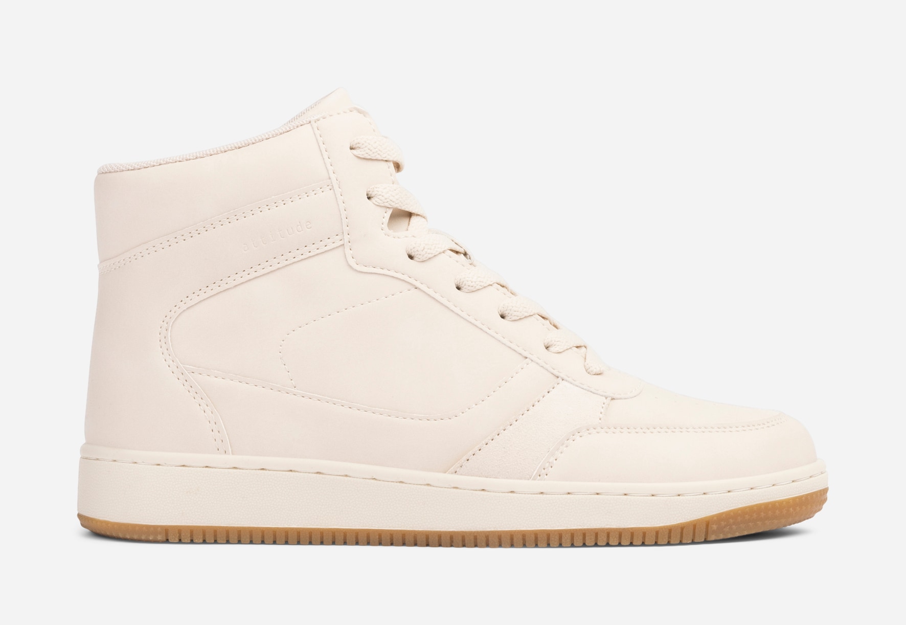ATTITUDE, Höga sneakers Beigea