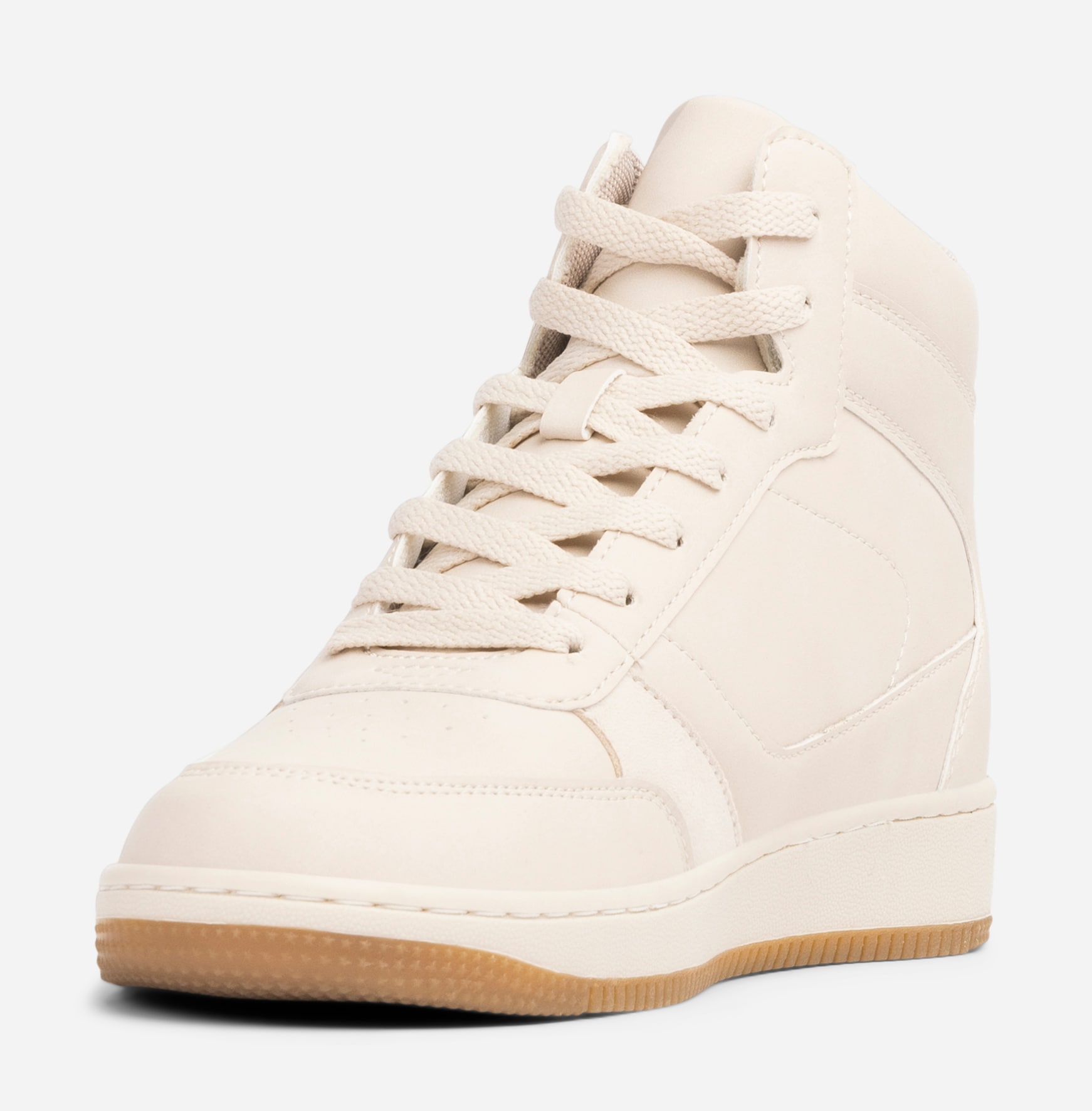 ATTITUDE, Höga sneakers Beigea