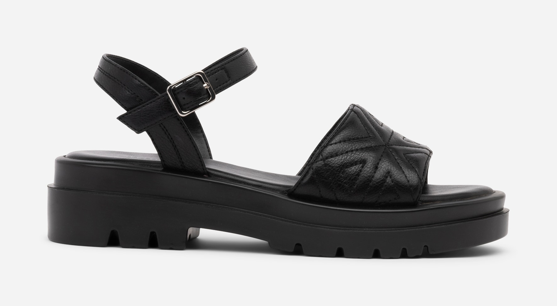 ATTITUDE, Sandaler med remmar Svarta