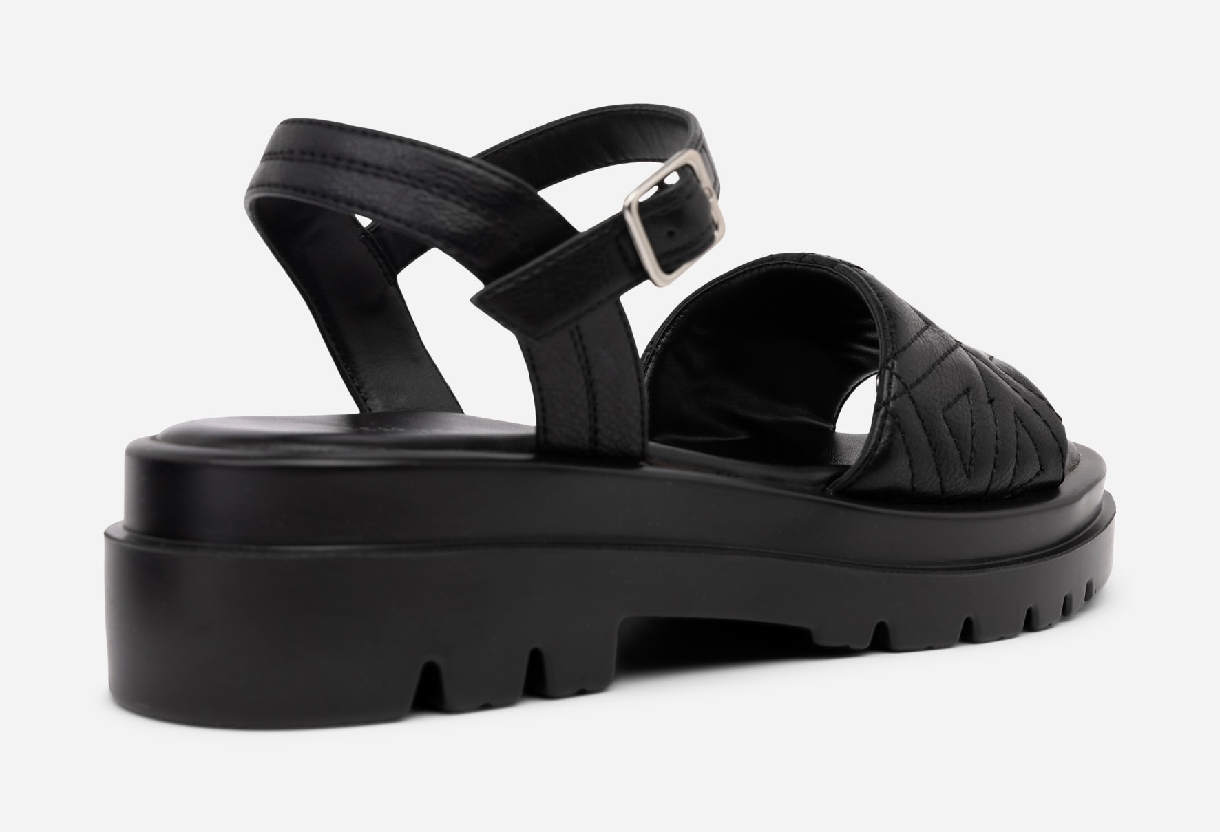 ATTITUDE, Sandaler med remmar Svarta