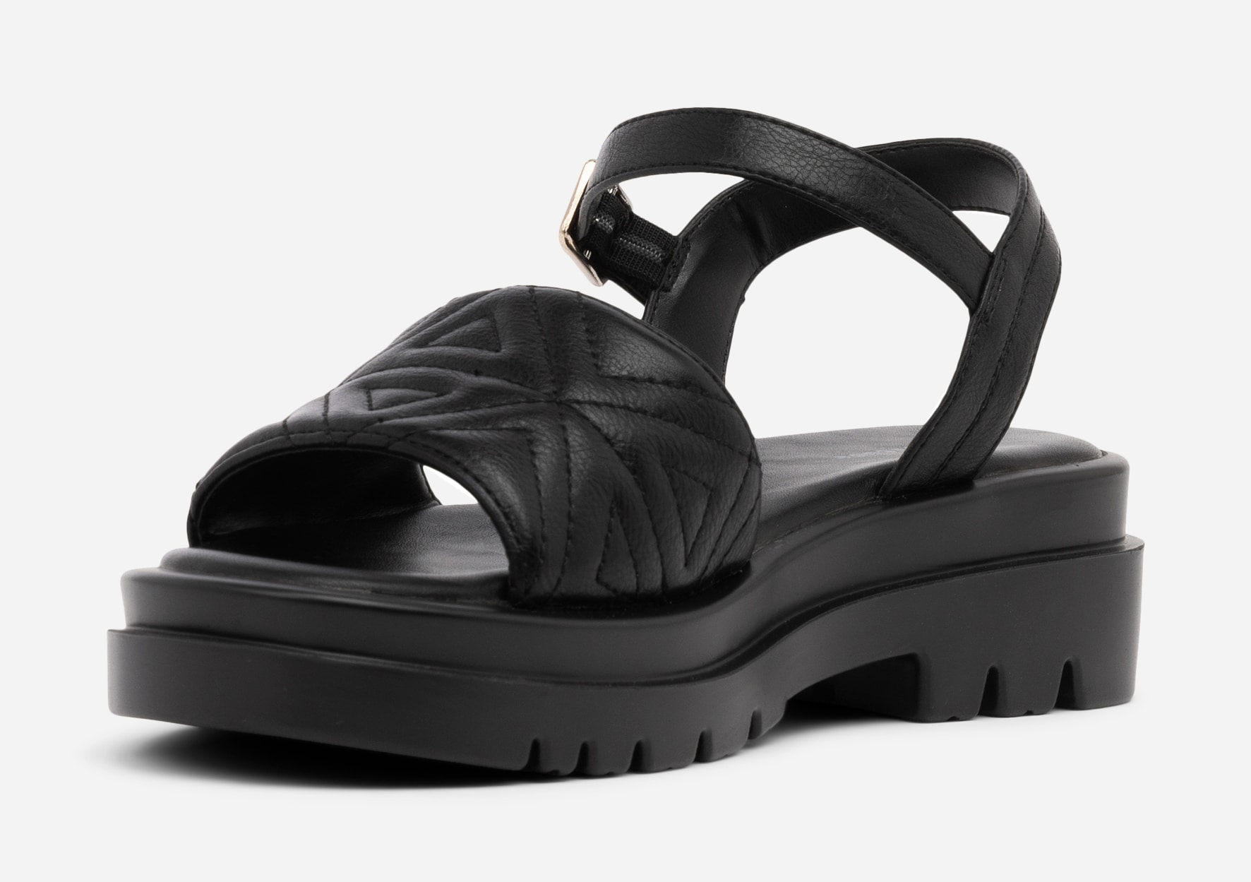 ATTITUDE, Sandaler med remmar Svarta