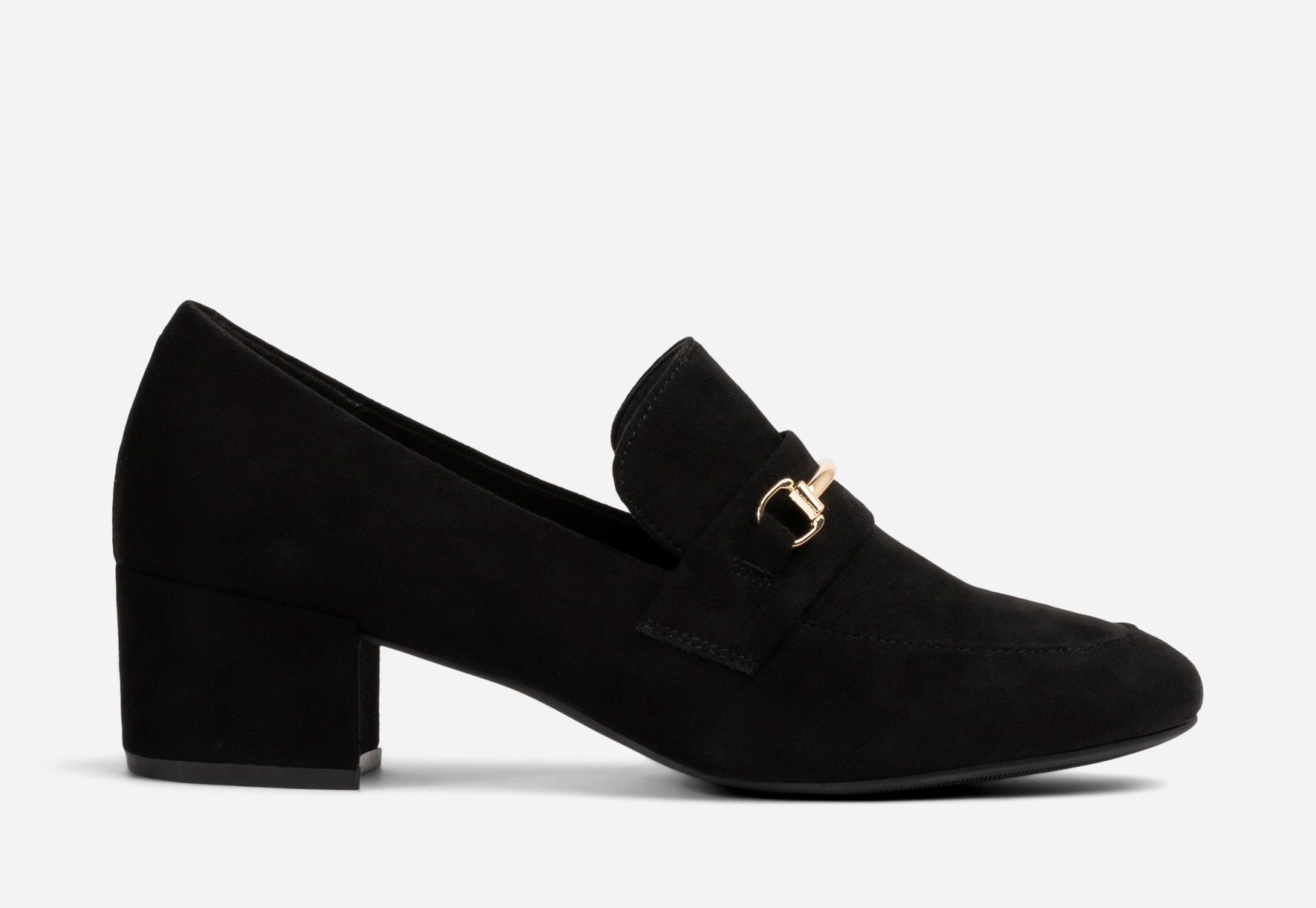 SO ALL, Loafers på klack Svarta
