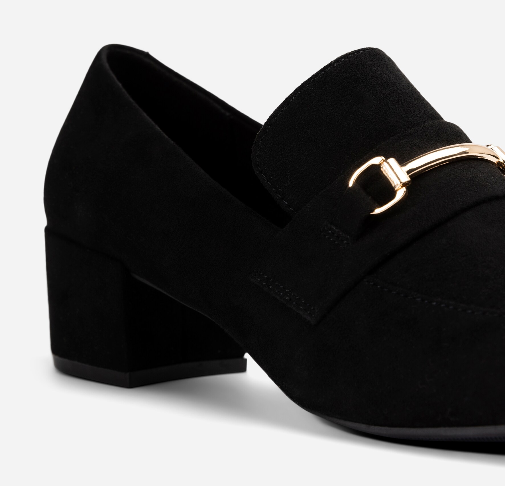 SO ALL, Loafers på klack Svarta