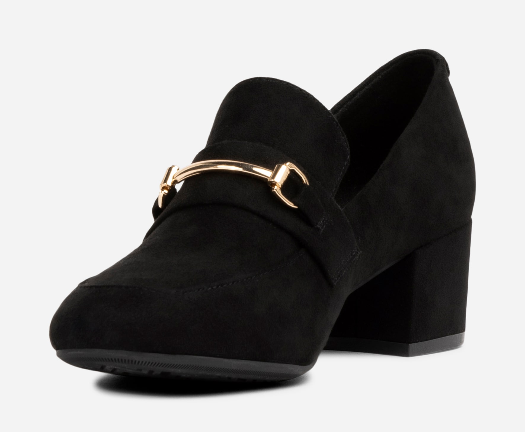 SO ALL, Loafers på klack Svarta