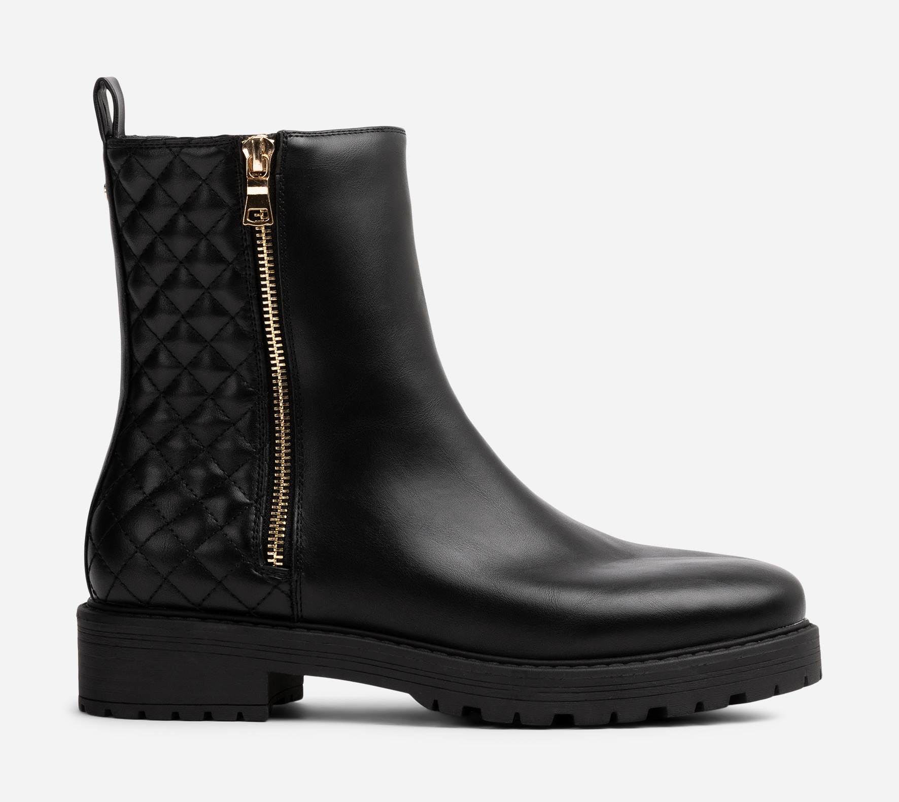 SO ALL, Boots med dragkedja Svarta