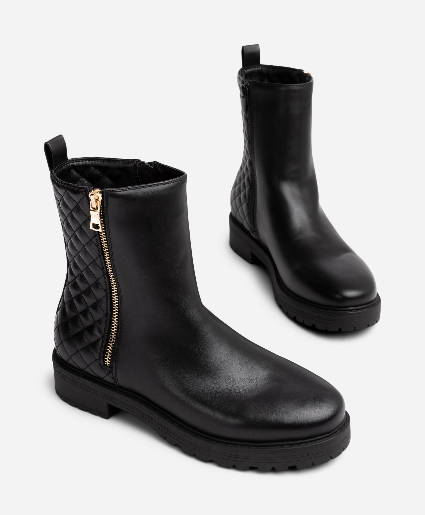 SO ALL, Boots med dragkedja Svarta