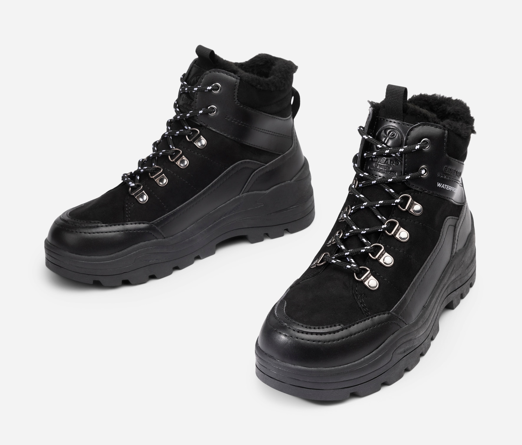 LINEAR, Varmfodrade kängor waterproof Svarta