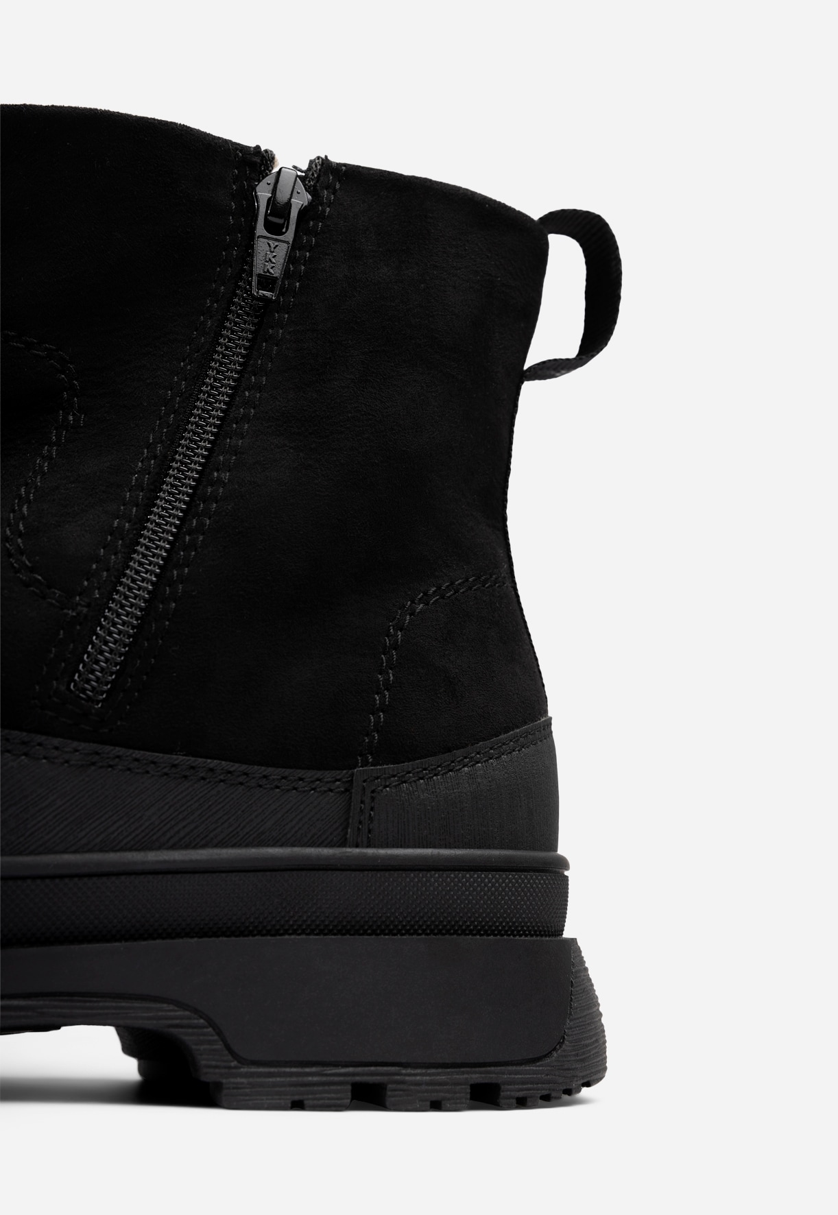 LINEAR, Varmfodrade boots med dragkedja Svarta