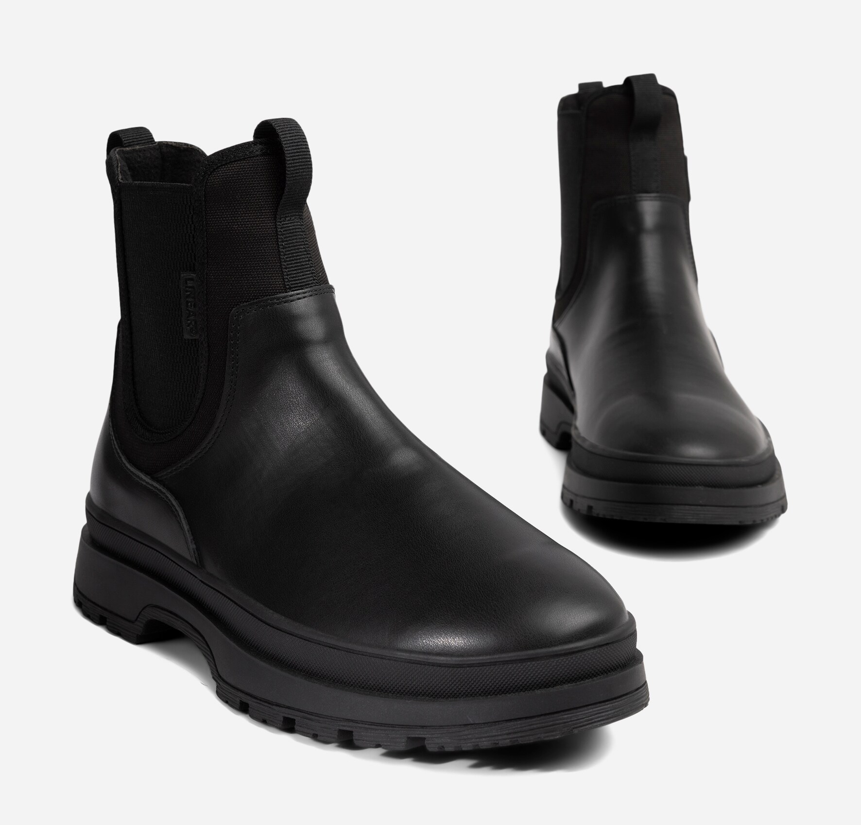 LINEAR, Varmfodrade chelseaboots Svarta