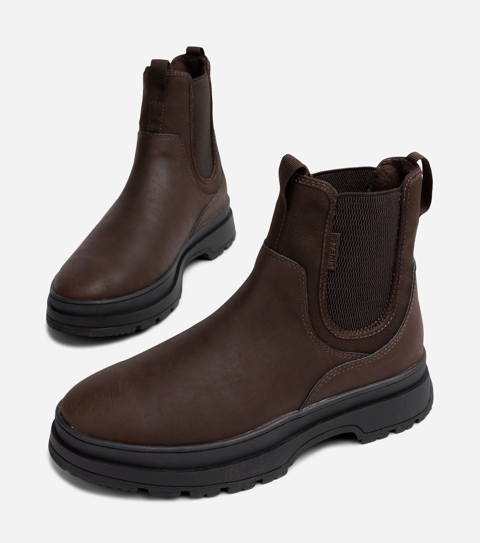 LINEAR, Varmfodrade chelseaboots Bruna