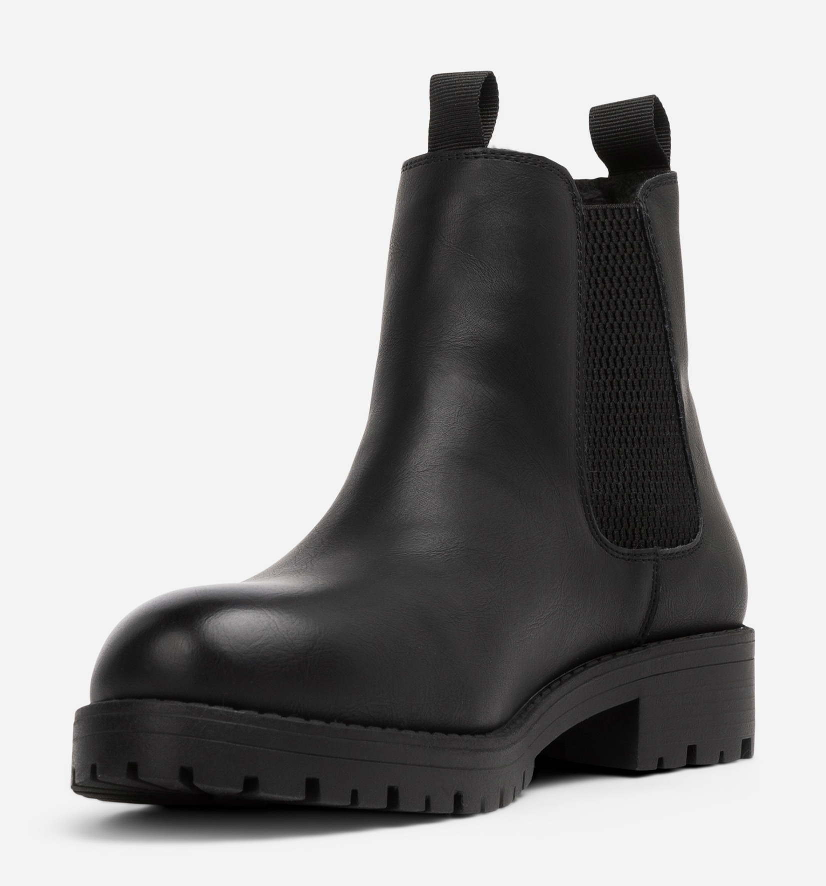 SO ALL, Varmfodrade chelseaboots Svarta