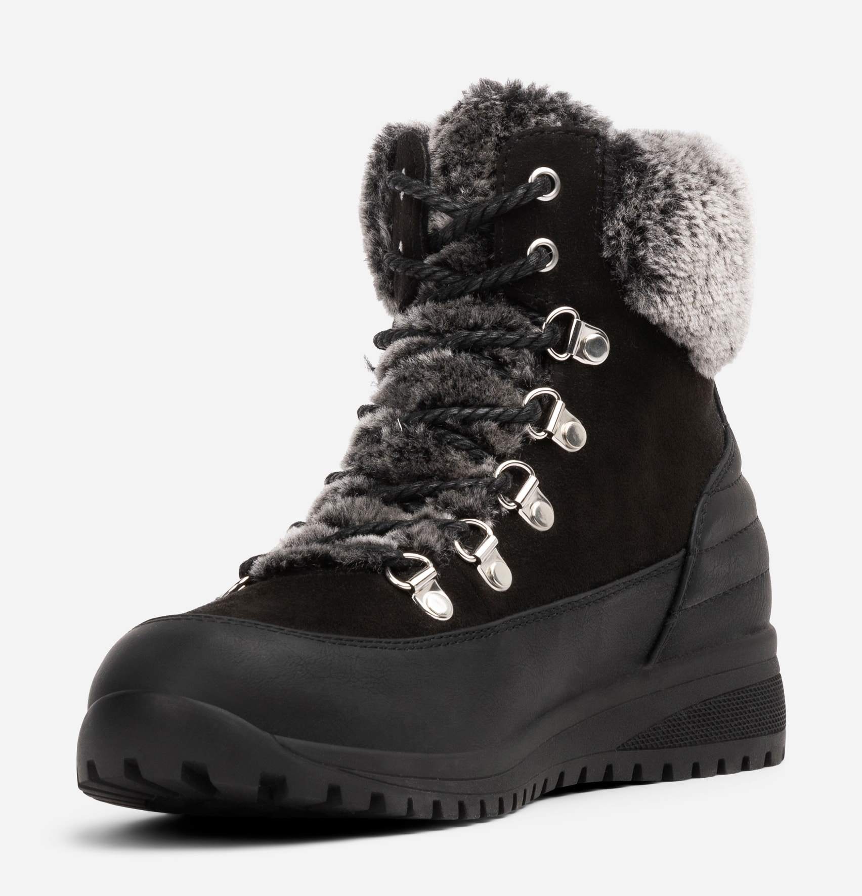 SO ALL, Varmfodrade kängor Svarta