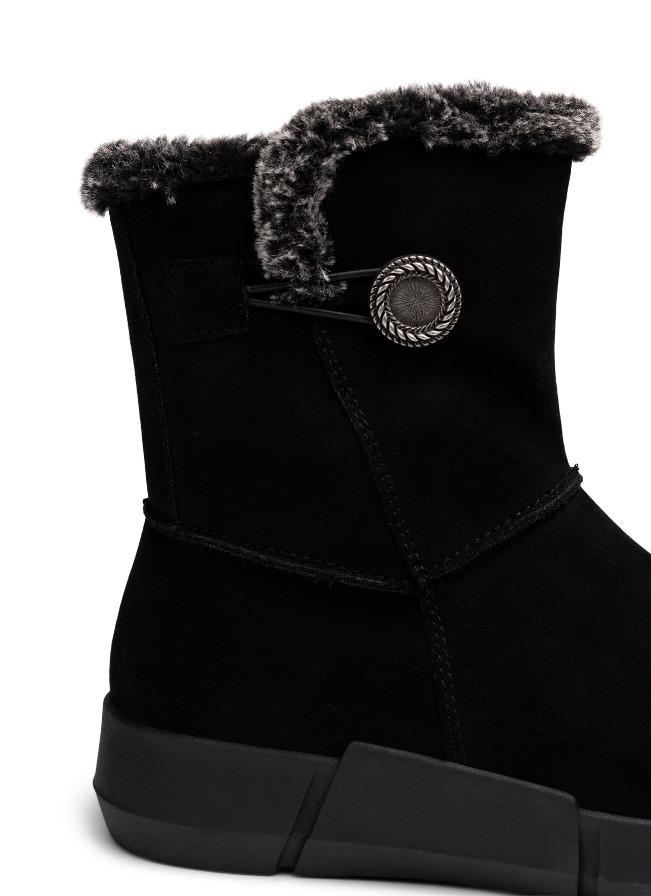 SO ALL, Varmfodrade boots med dragkedja Svarta