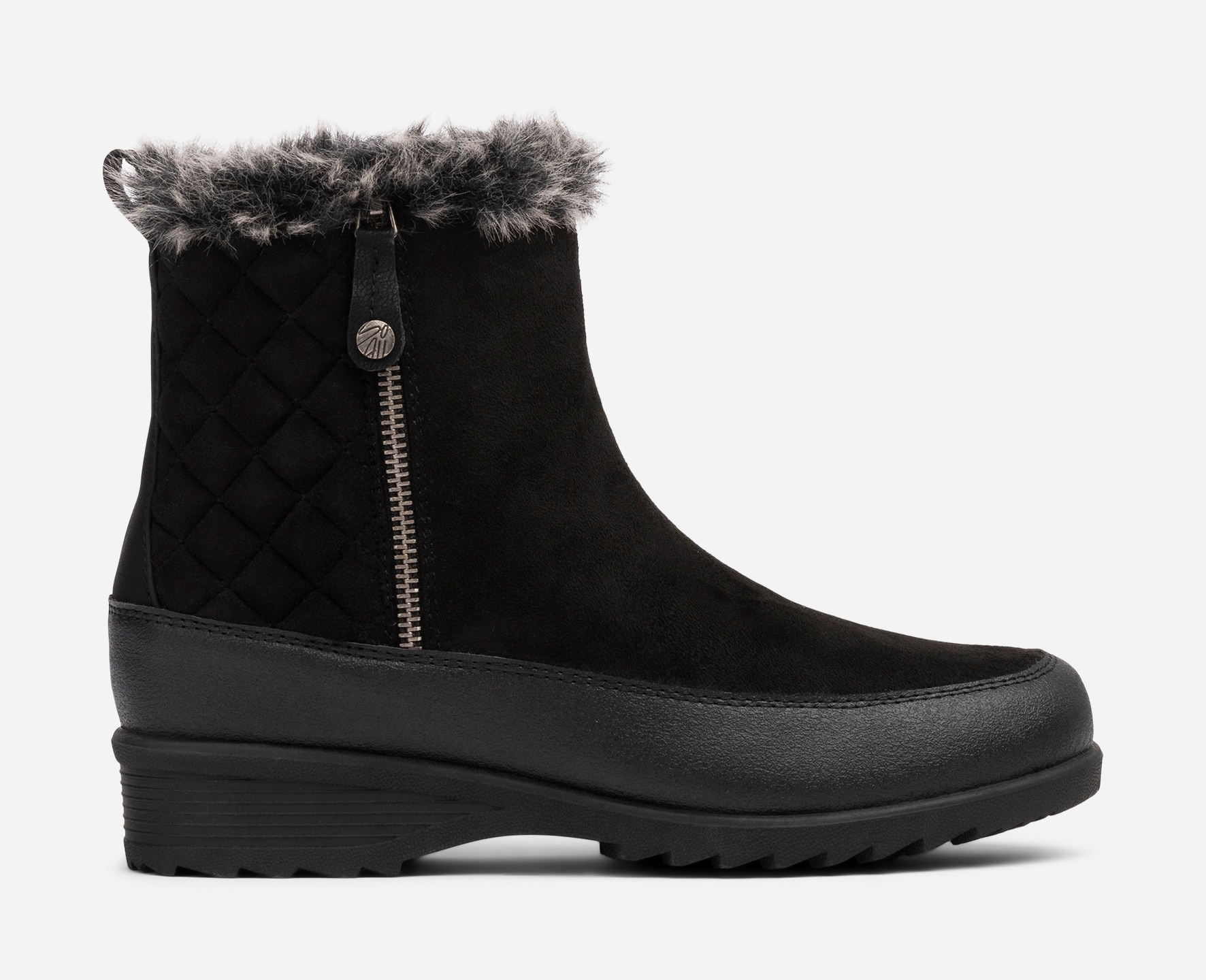SO ALL, Varmfodrade boots med inbyggd brodd Svarta