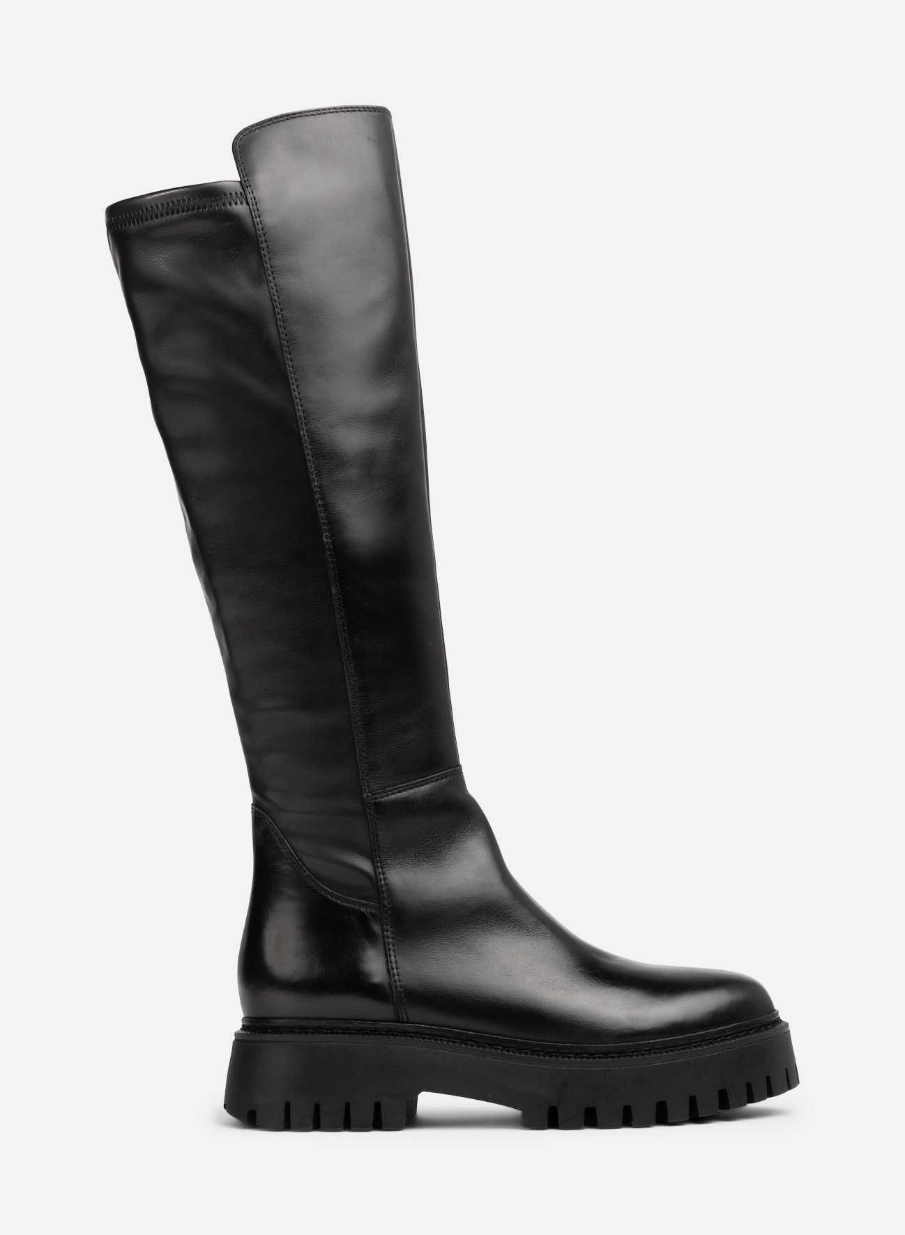 PACE, Stövlar med stretchskaft Svarta