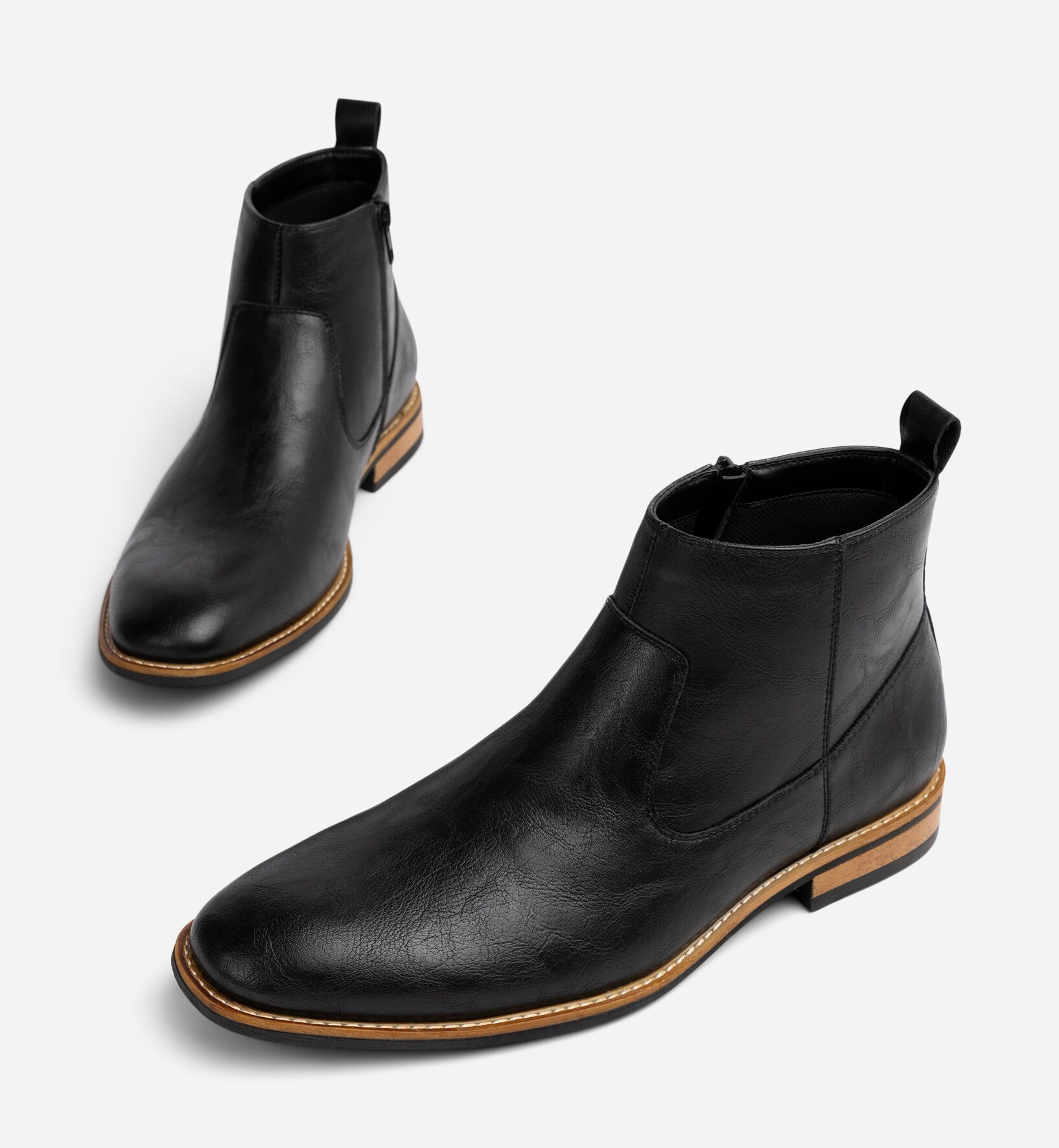 IGUASSU, Boots med dragkedja Svarta