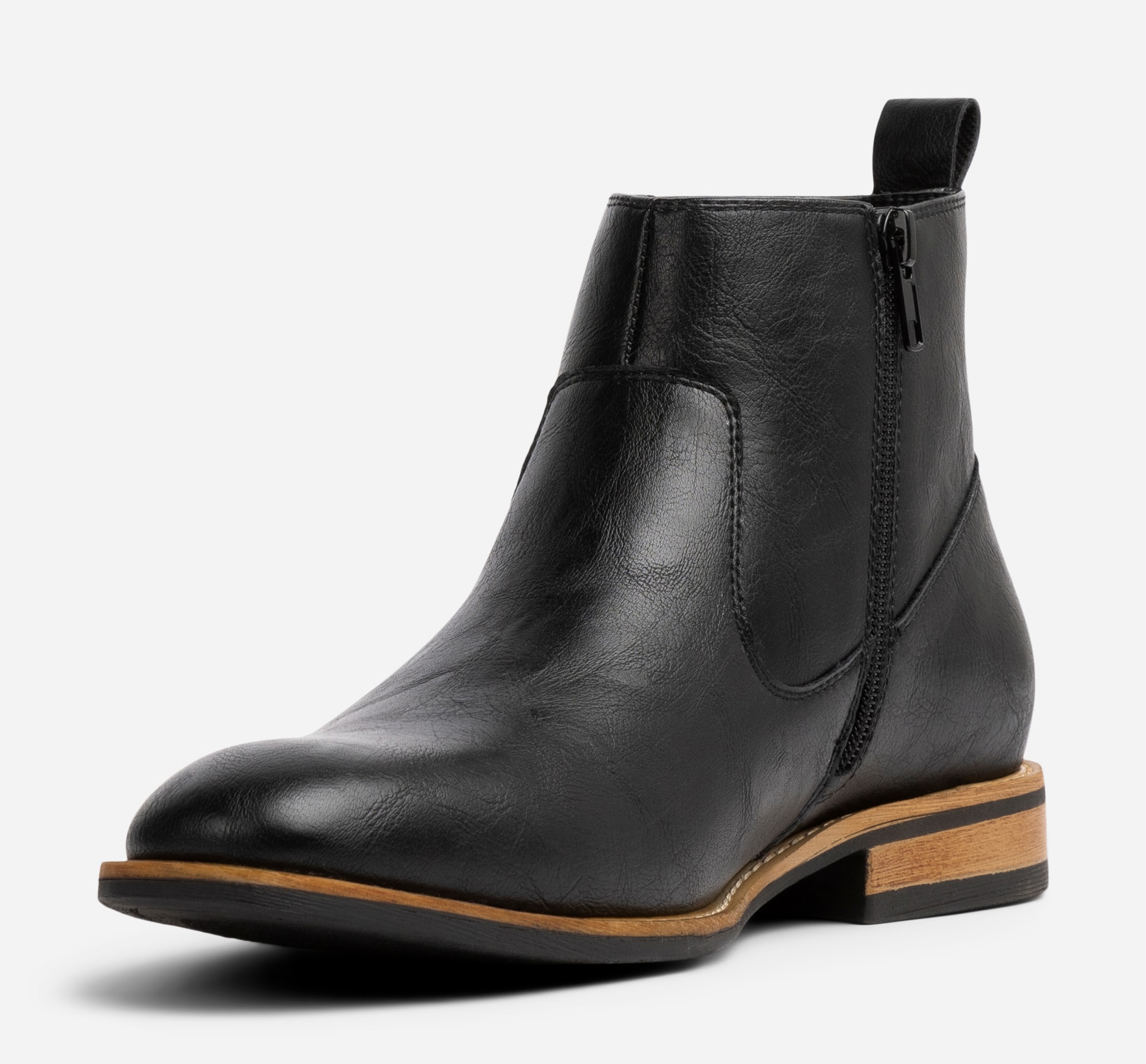 IGUASSU, Boots med dragkedja Svarta