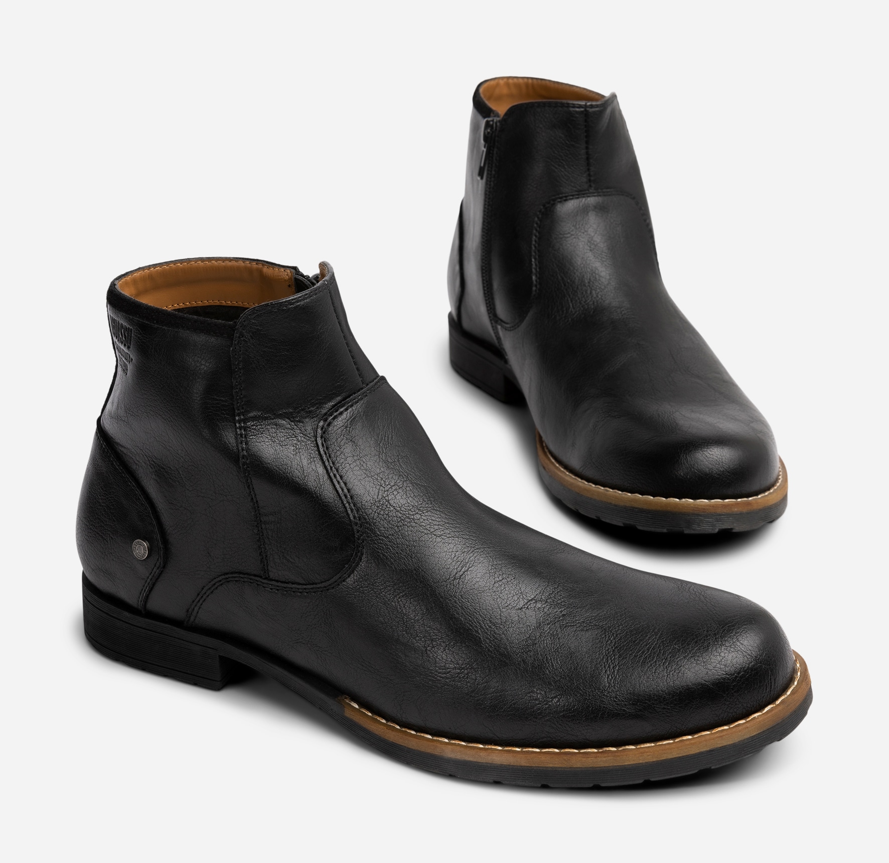 IGUASSU, Boots med dragkedja Svarta