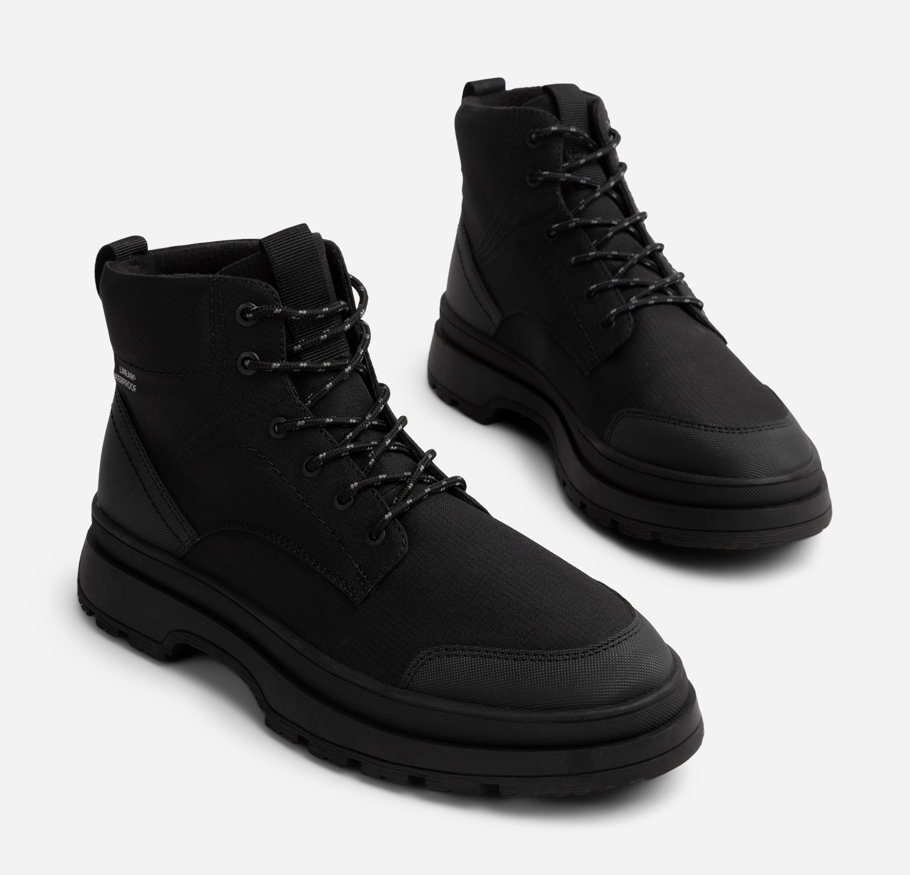 LINEAR, Varmfodrade kängor waterproof Svarta