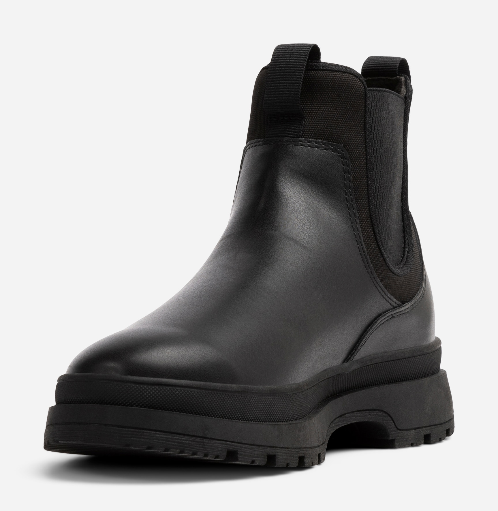 LINEAR, Fleecefodrade chelseaboots Svarta