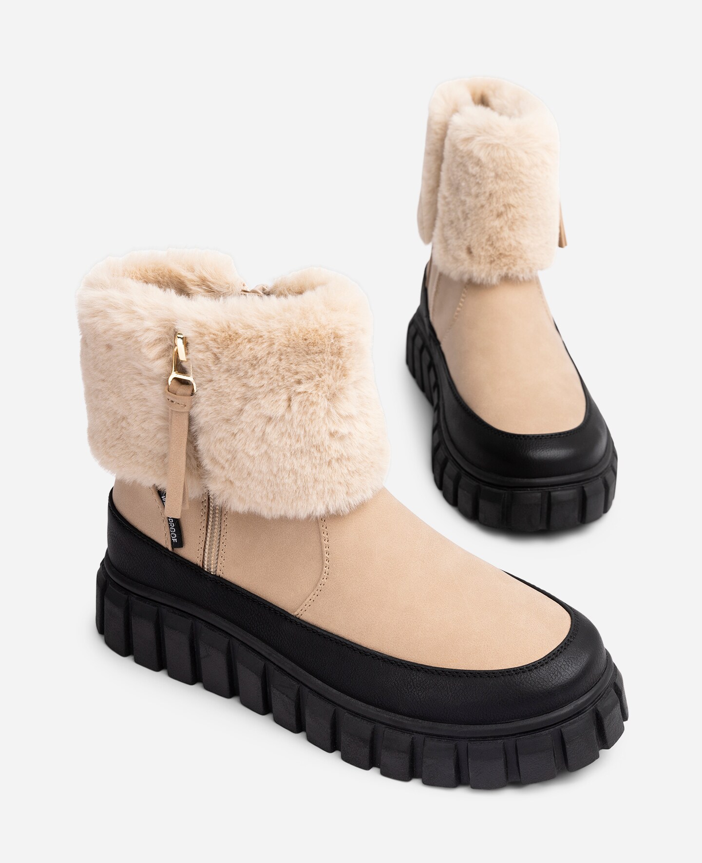 LINEAR, Varmfodrade boots, waterproof Beigea