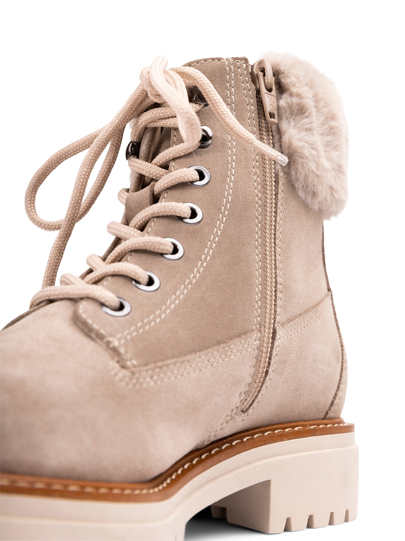 PACE, Varmfodrade kängor Beigea