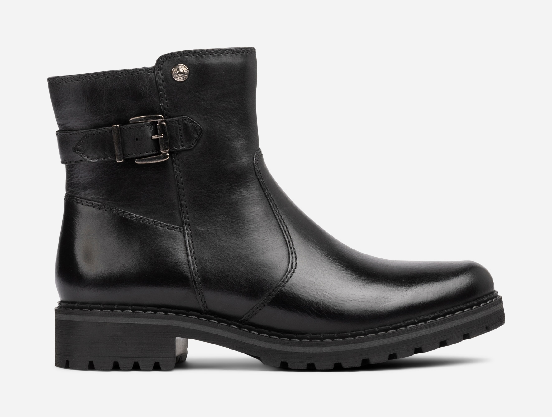 PACE, Varmfodrade boots med dragkedja Svarta