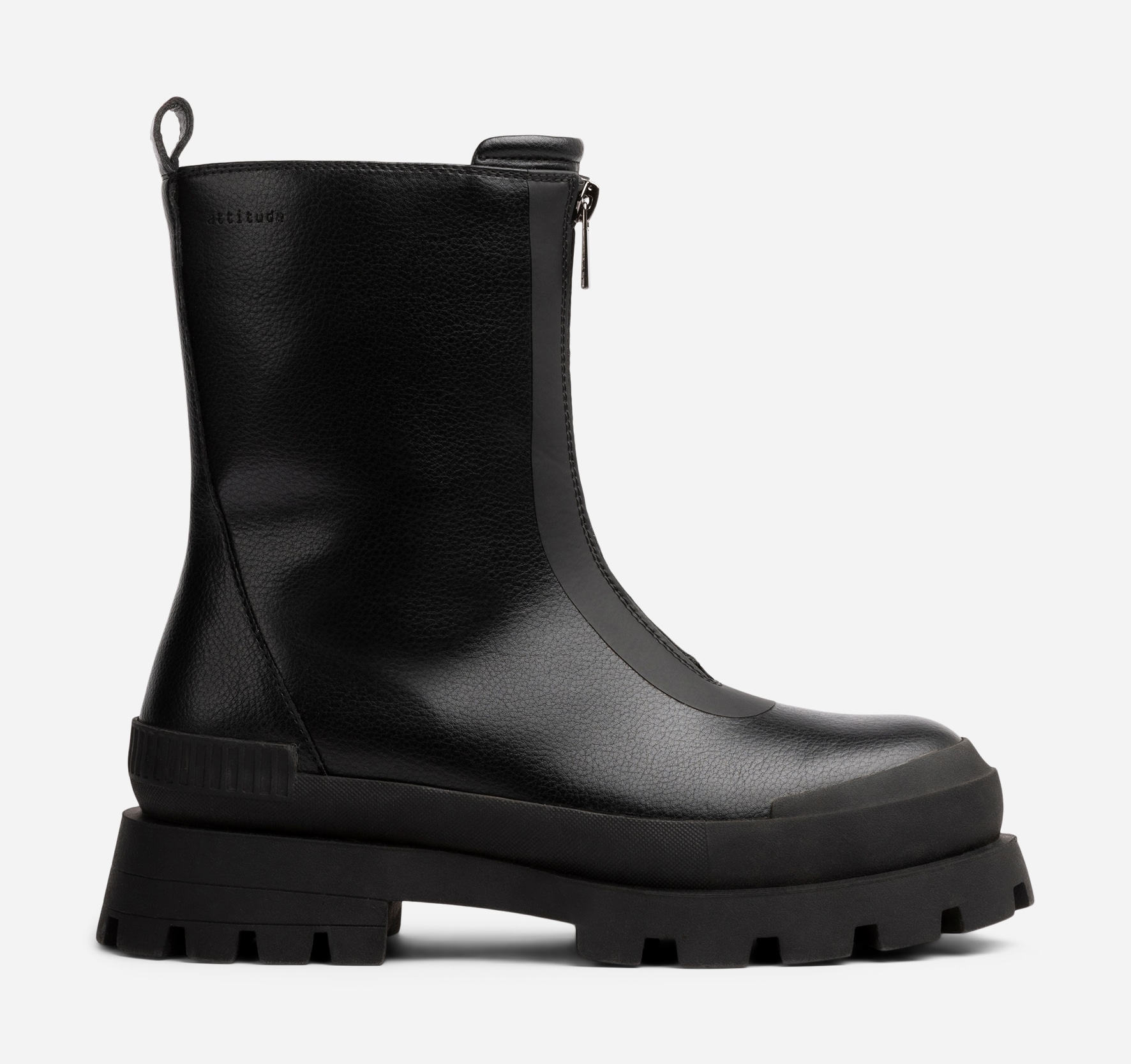 ATTITUDE, Boots med dragkedja Svarta