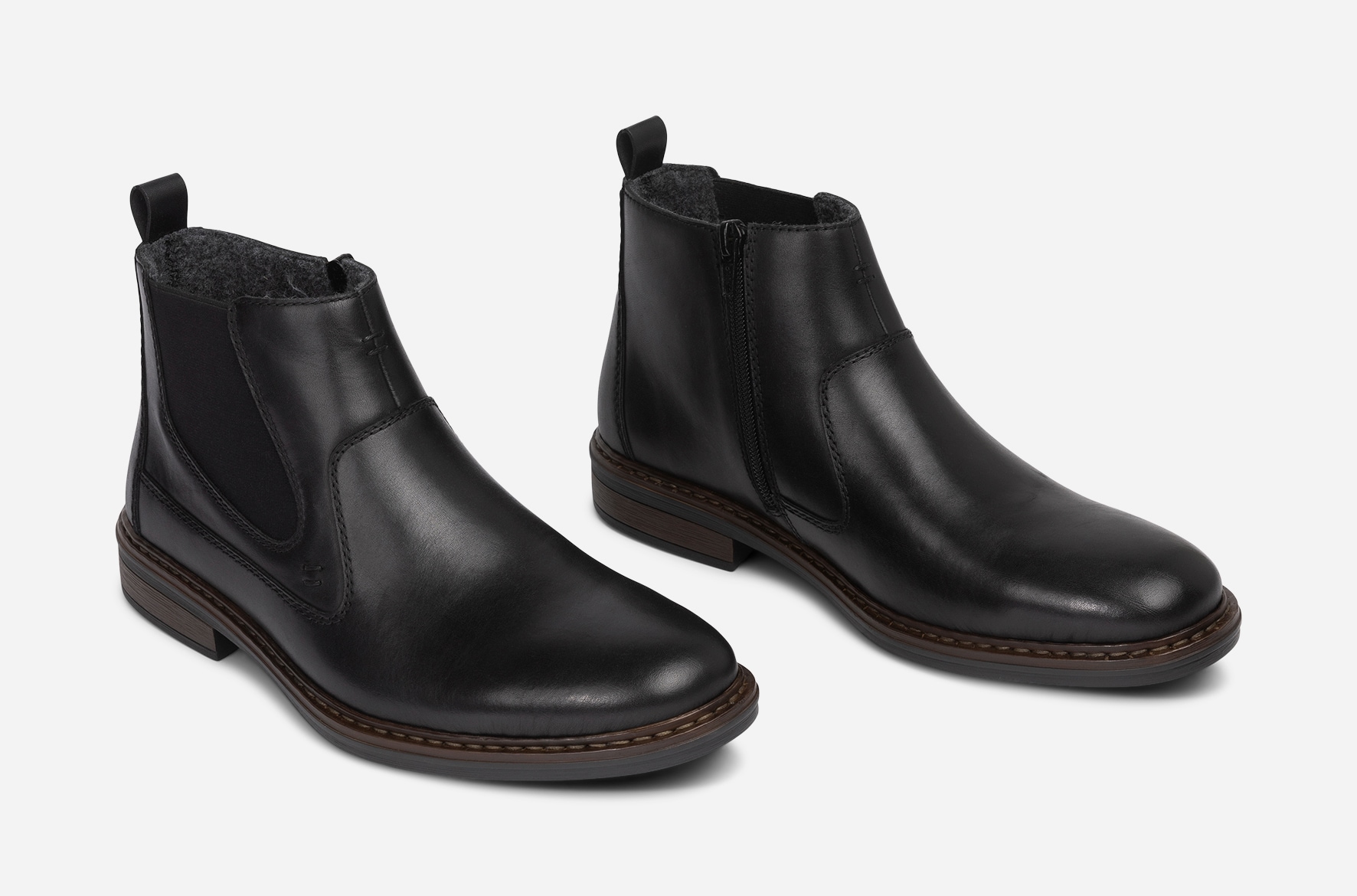 RIEKER, Chelseaboots Svarta