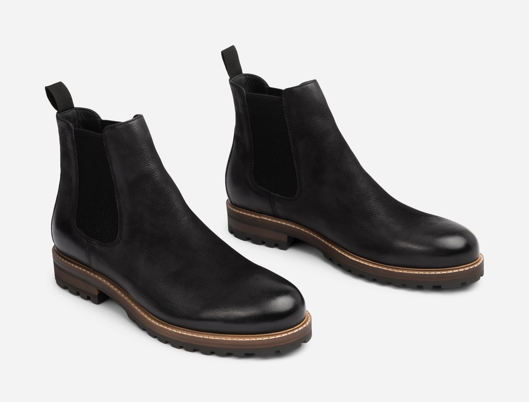 PACE, Fleecefodrade chelseaboots Svarta