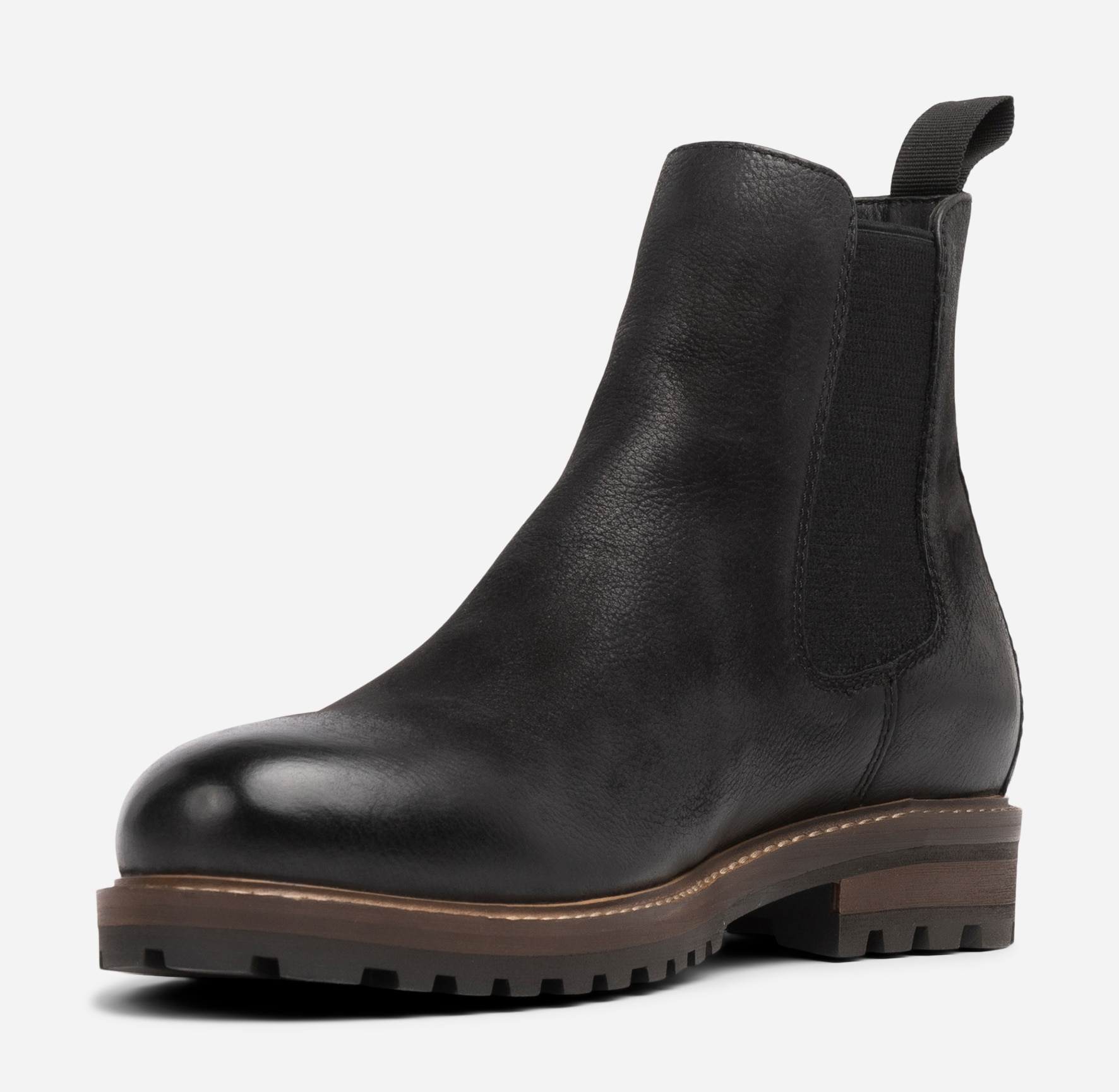 PACE, Fleecefodrade chelseaboots Svarta