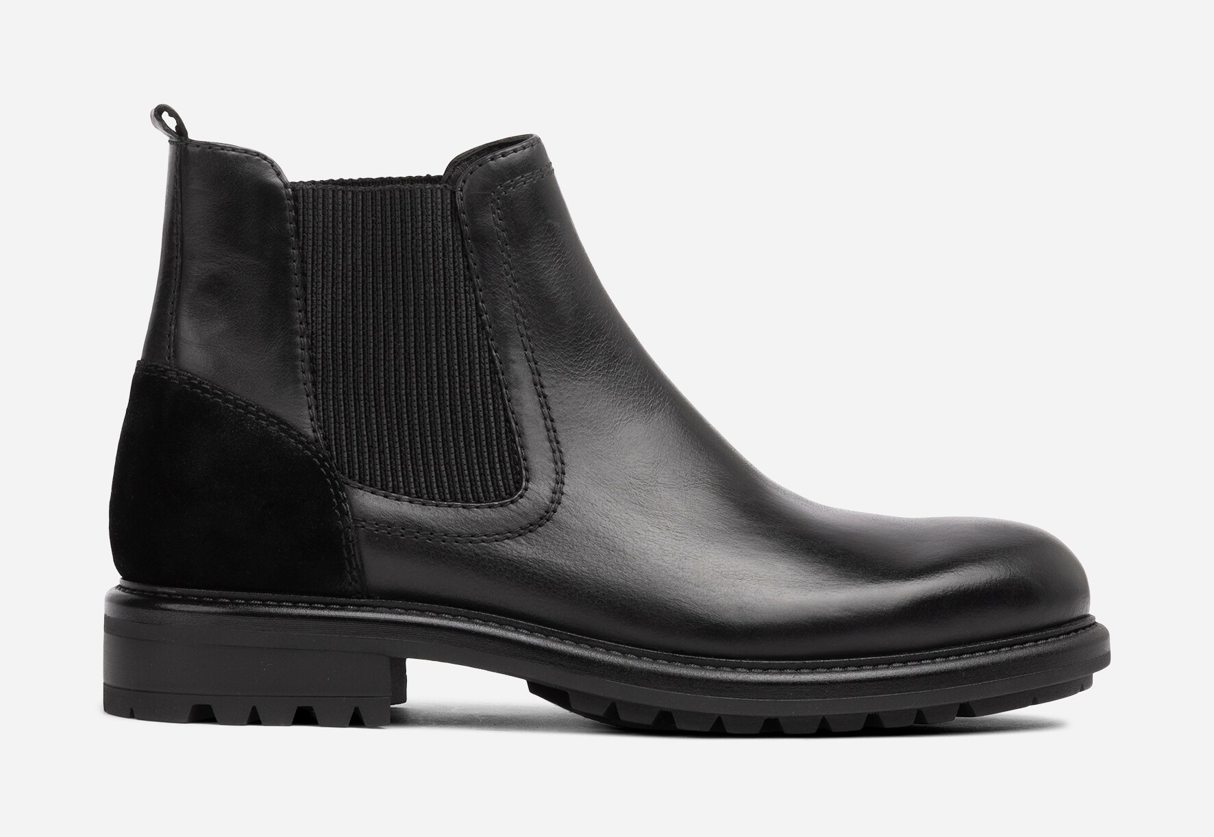 PACE, Fleecefodrade chelseaboots Svarta