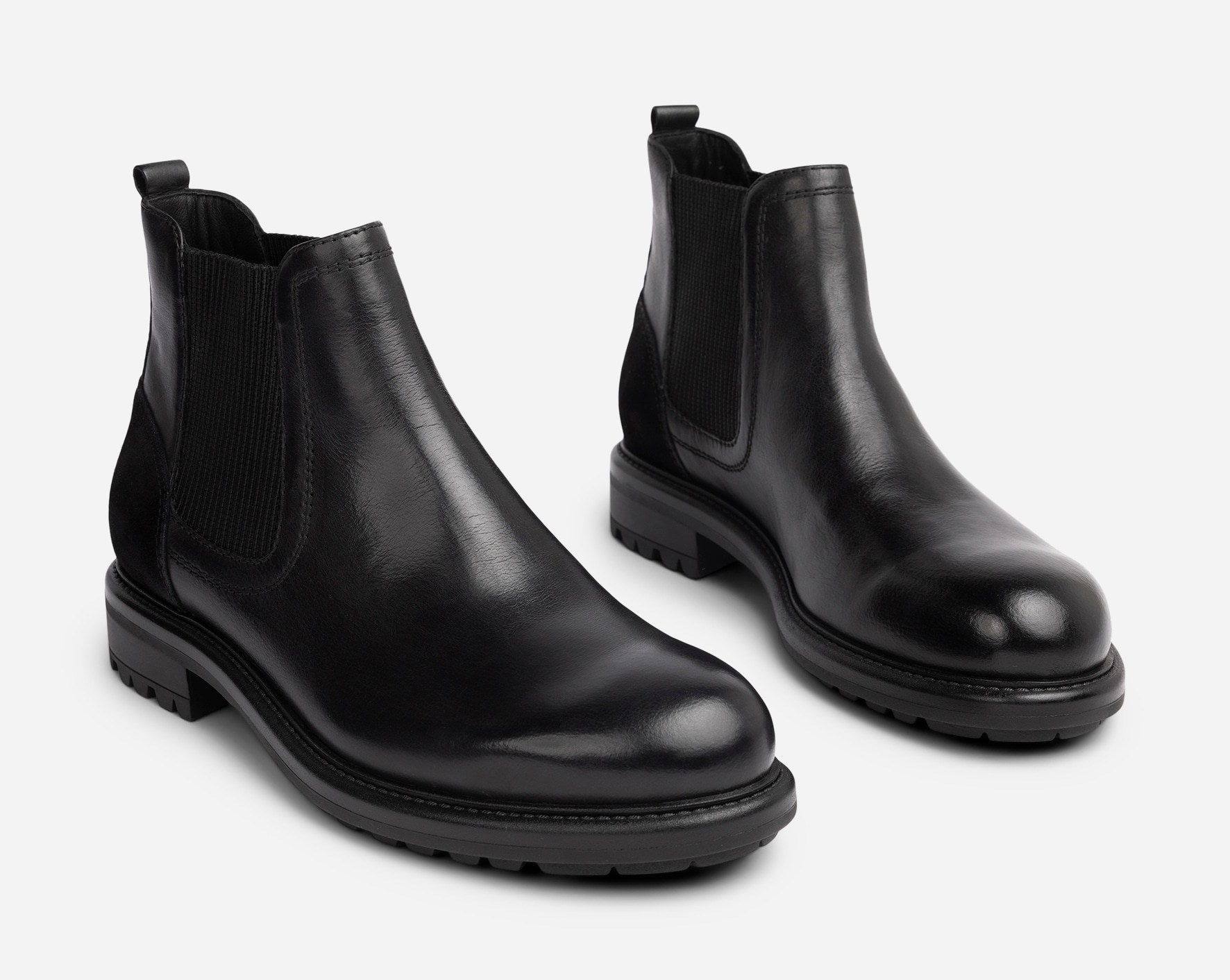 PACE, Fleecefodrade chelseaboots Svarta