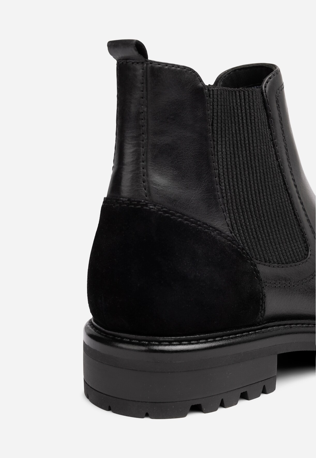 PACE, Fleecefodrade chelseaboots Svarta