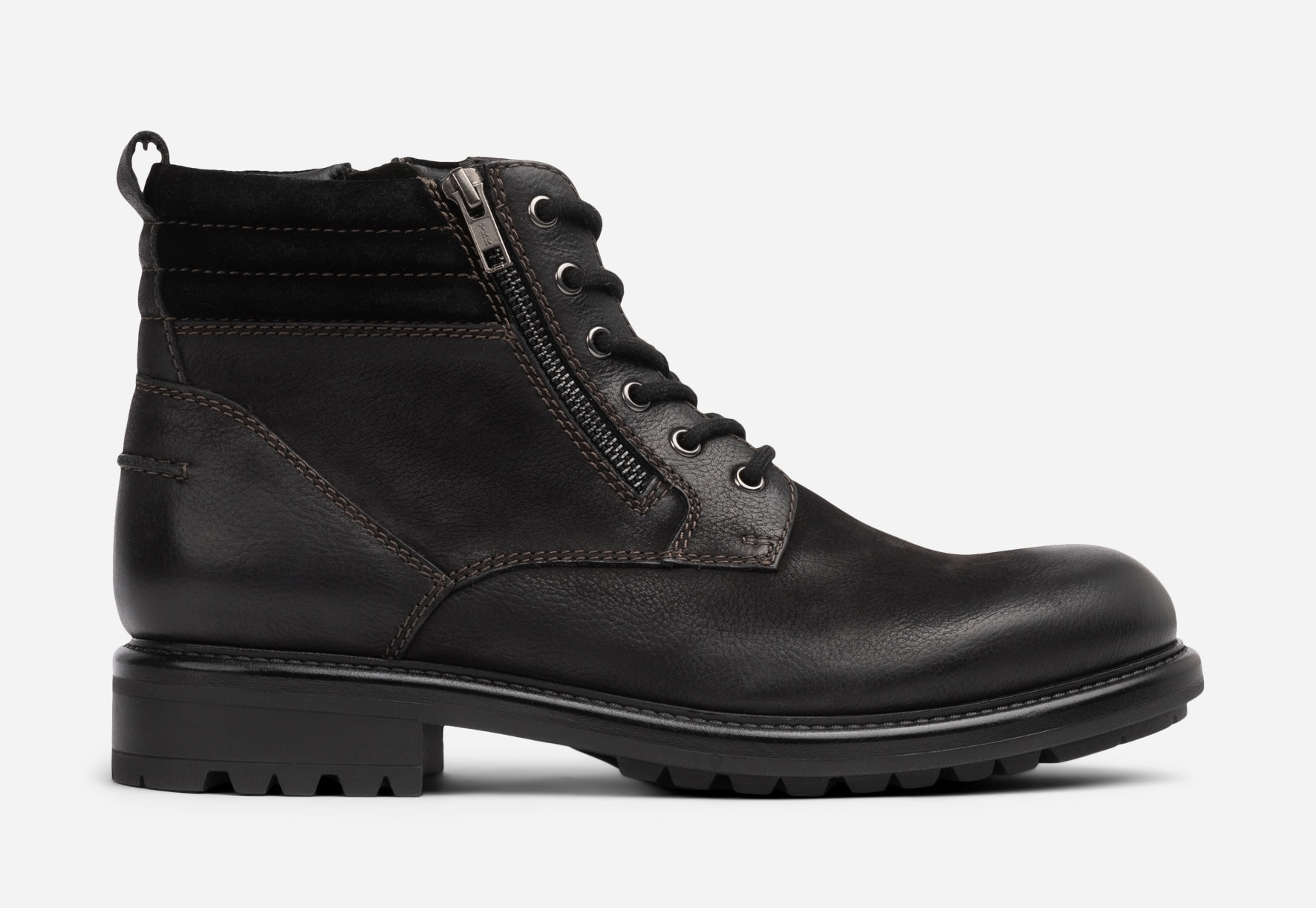 PACE, Varmfodrade kängor med dragkedja Svarta