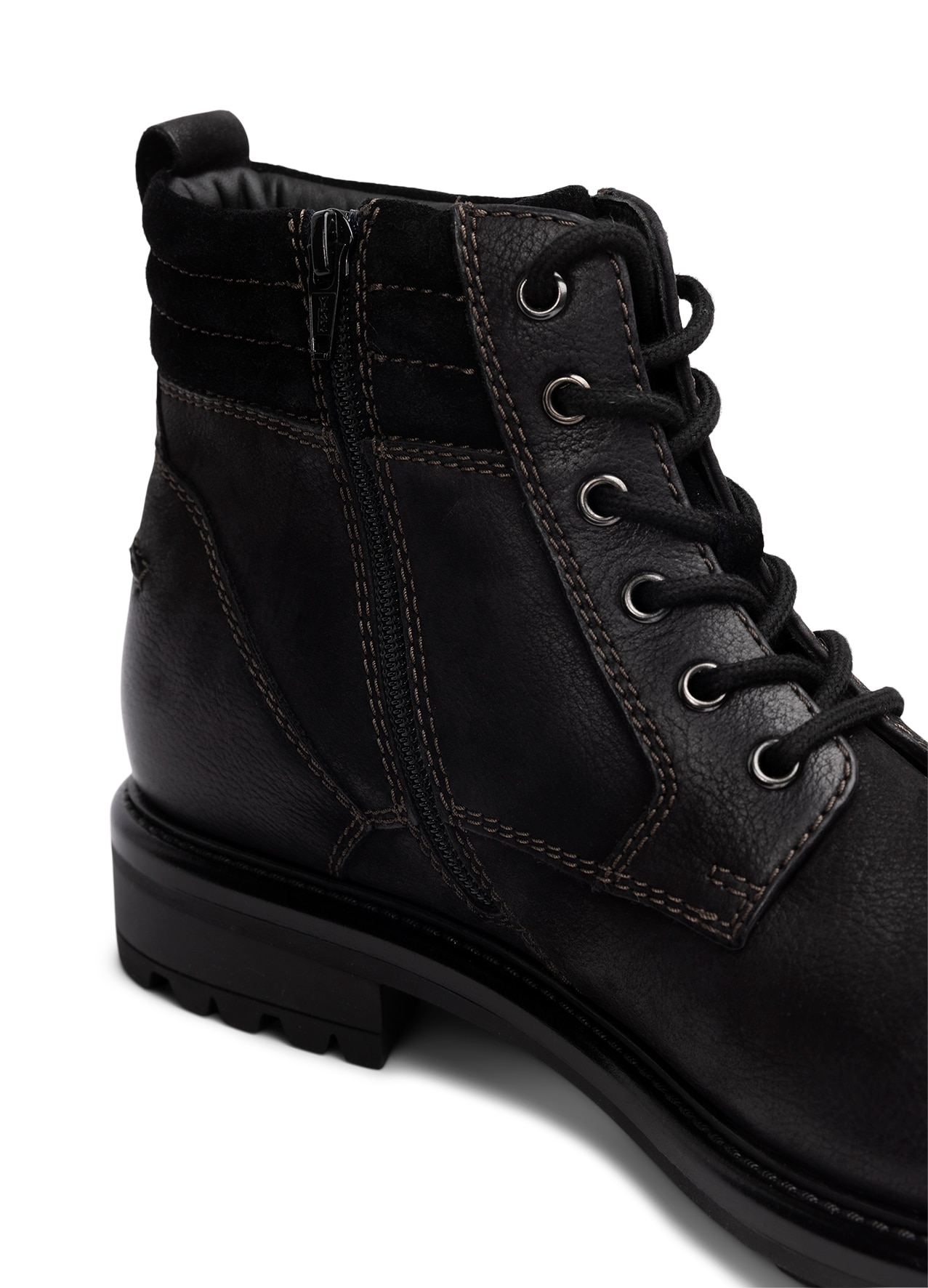 PACE, Varmfodrade kängor med dragkedja Svarta