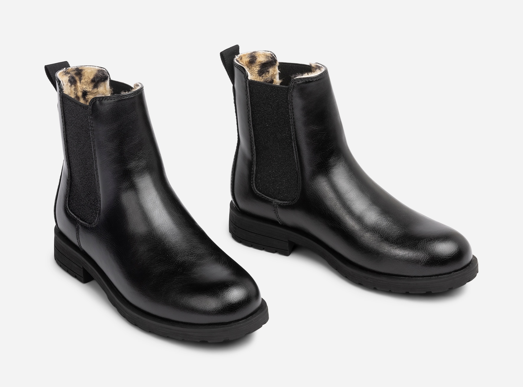 DINSKO, Varmfodrade chelseaboots Svarta