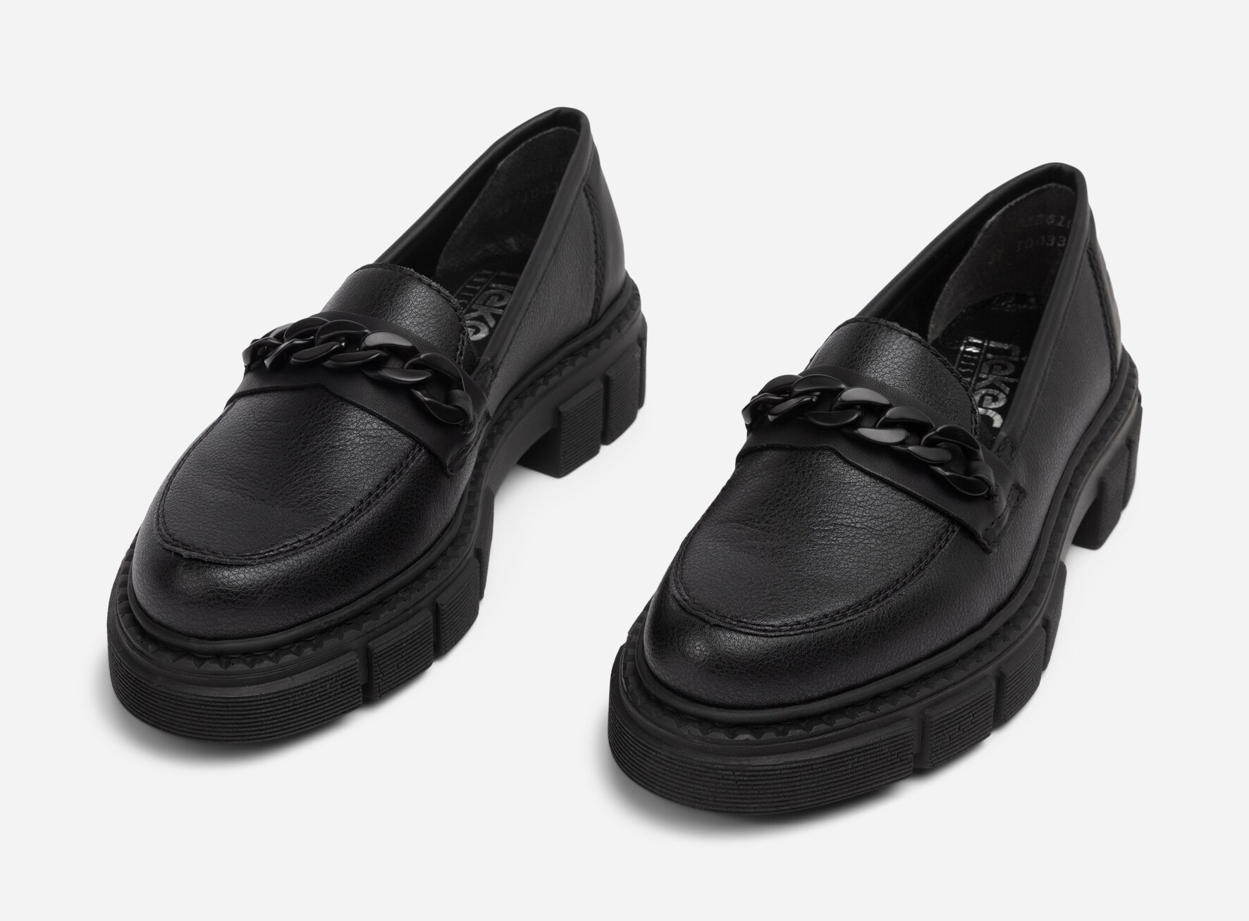 RIEKER, Loafers med kedja Svarta