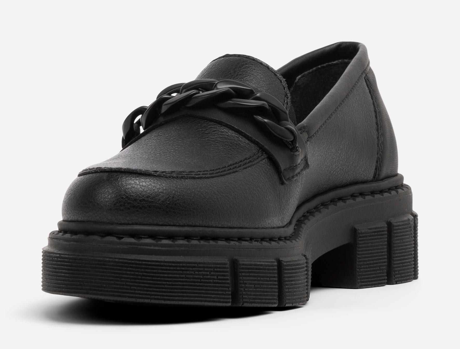 RIEKER, Loafers med kedja Svarta