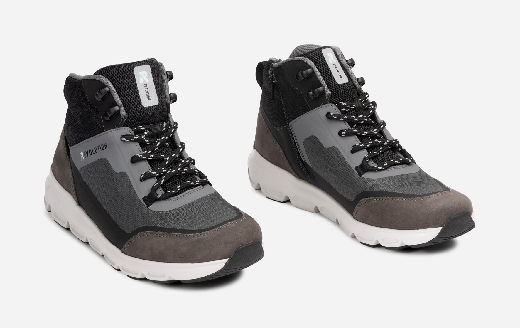 RIEKER, Höga sneakers, waterproof Gråa