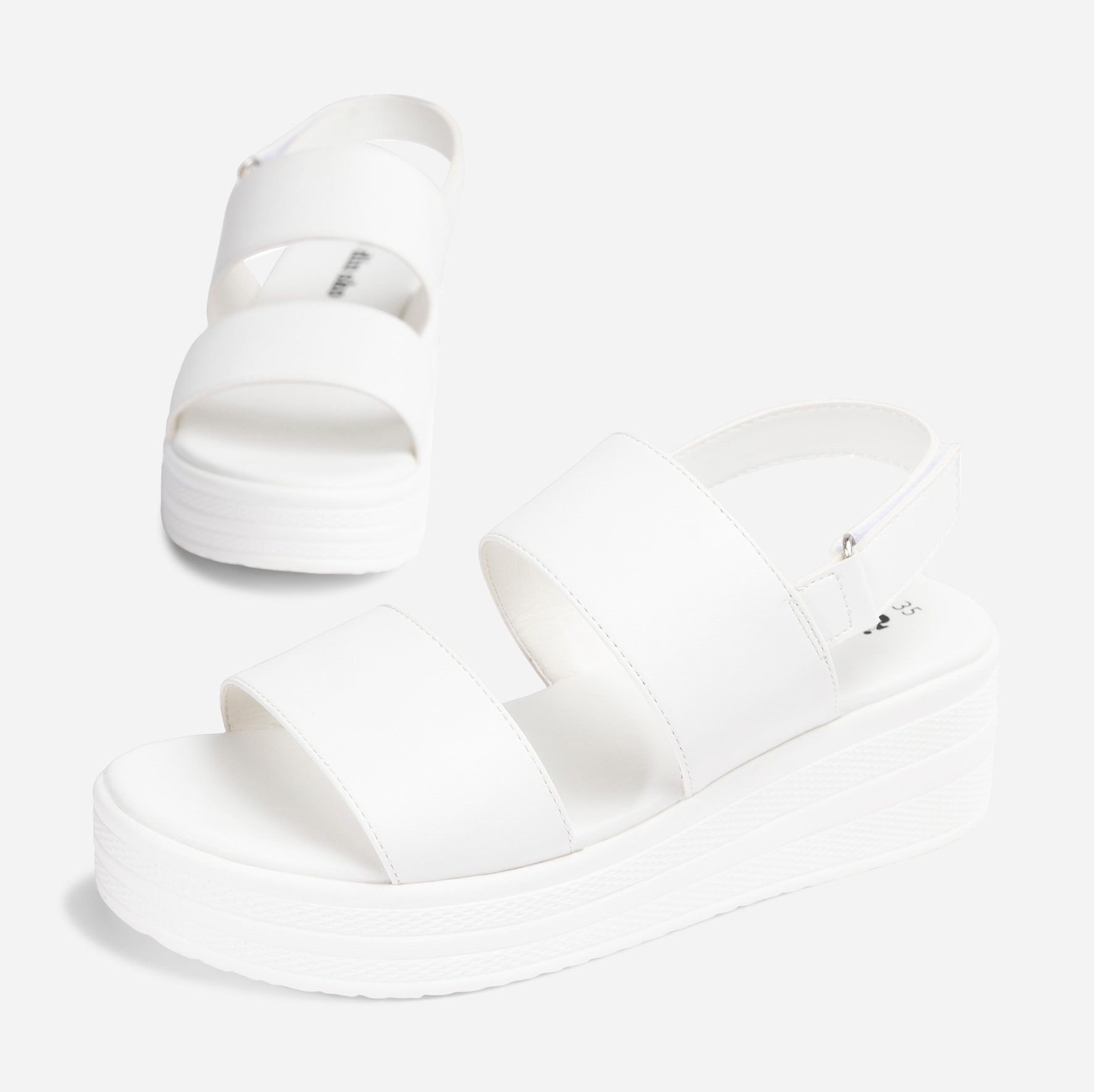 DINSKO, Sandaler med remmar Vita