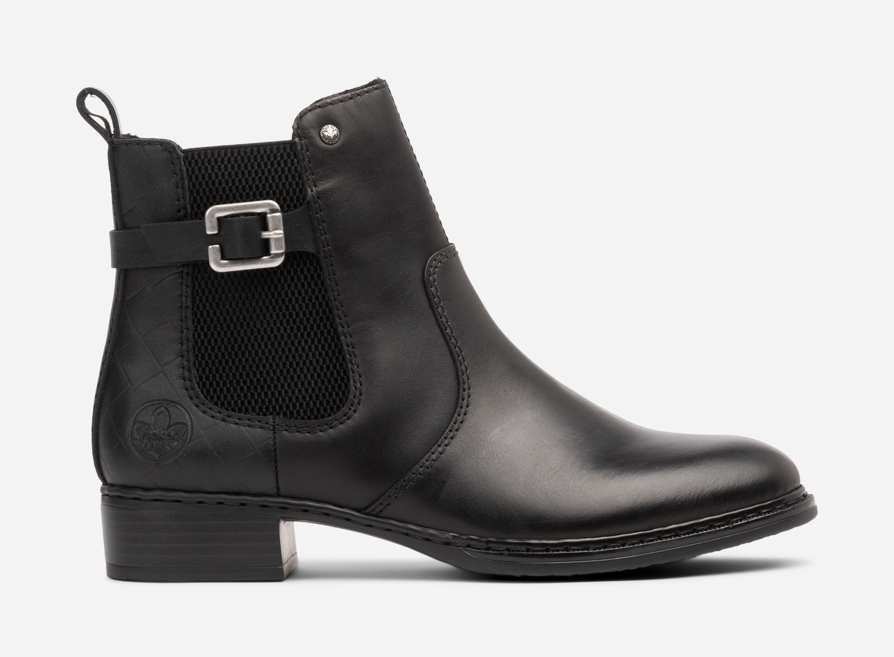 RIEKER, Chelseaboots Svarta