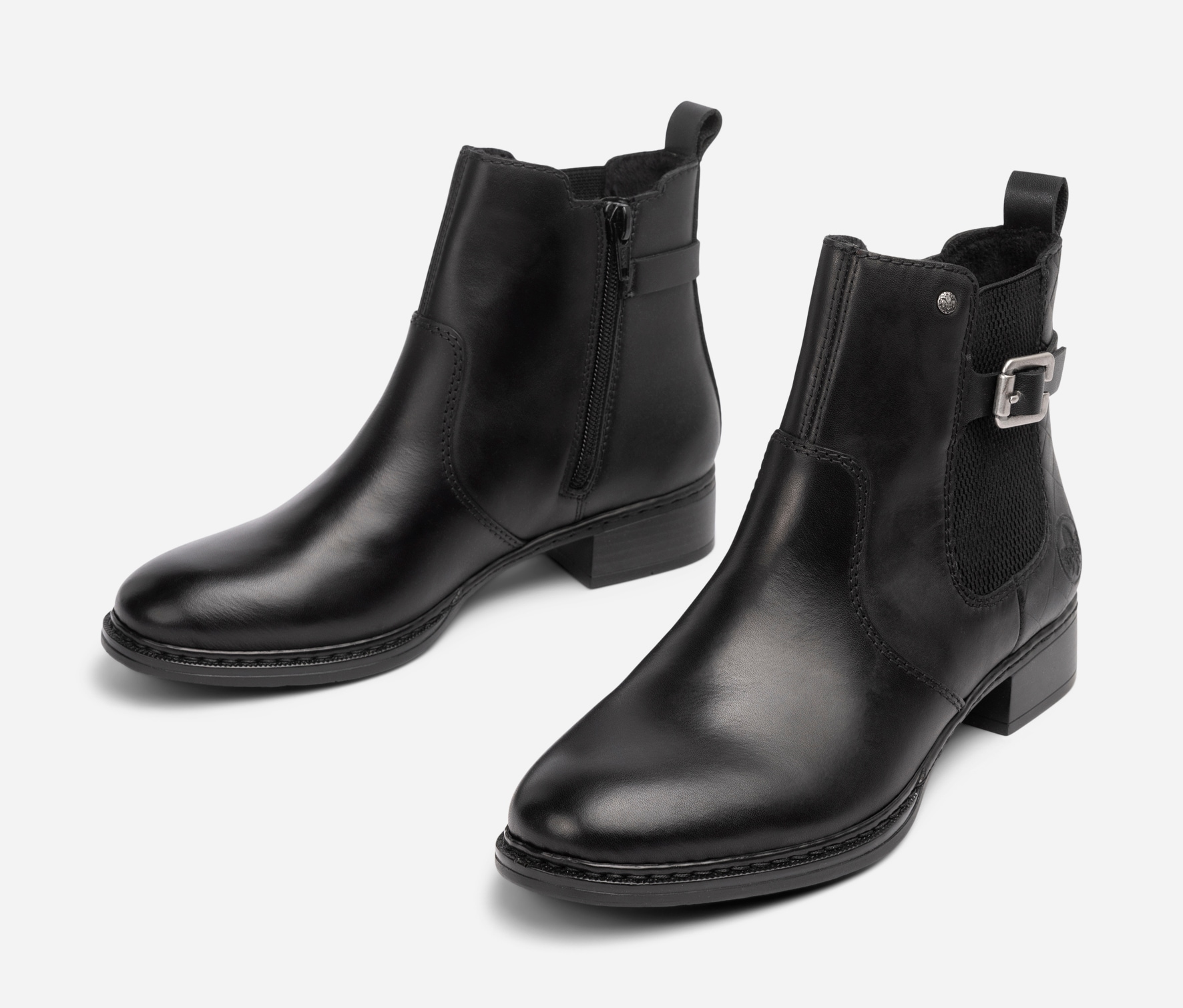 RIEKER, Chelseaboots Svarta