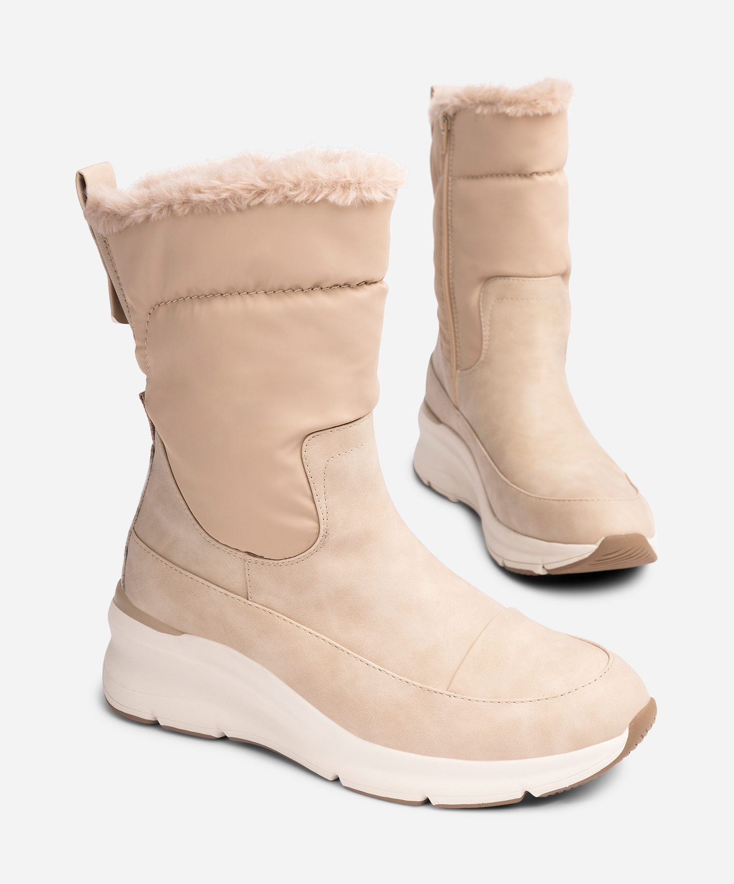 SO ALL, Varmfodrade stövlar Beigea