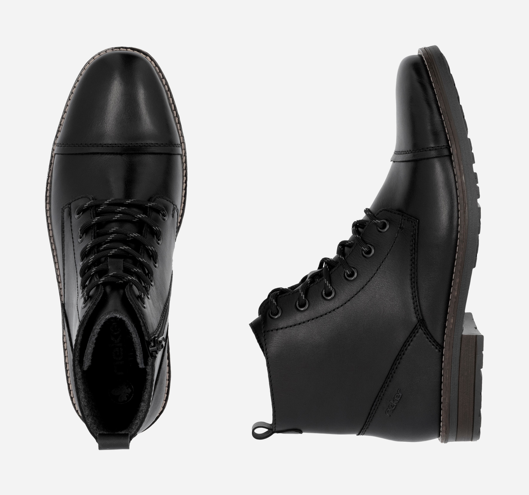 RIEKER, Kängor Svarta