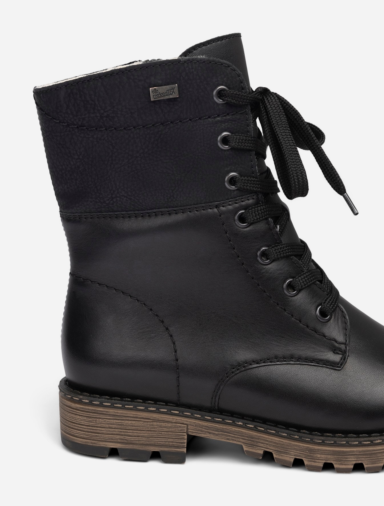 RIEKER, Varmfodrade kängor waterproof Svarta