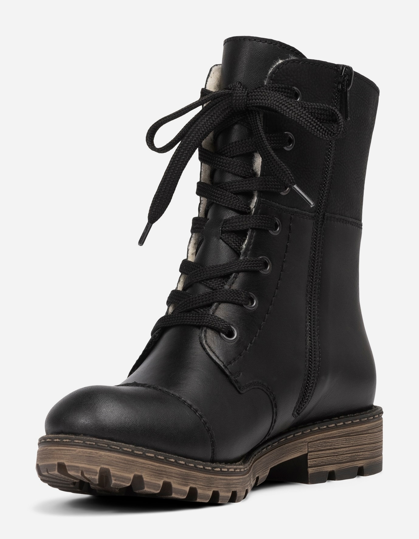 RIEKER, Varmfodrade kängor waterproof Svarta