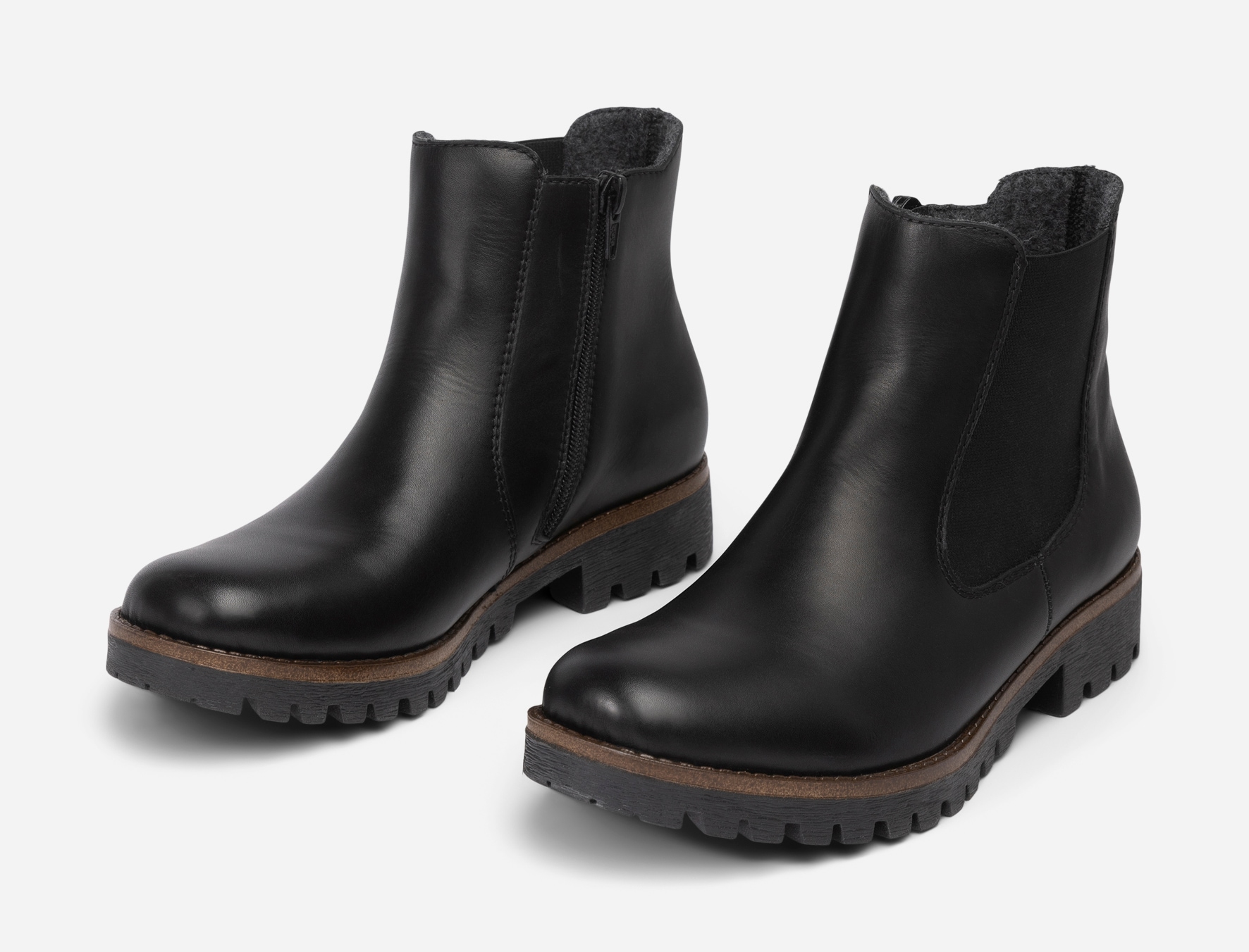 RIEKER, Chelseaboots Svarta