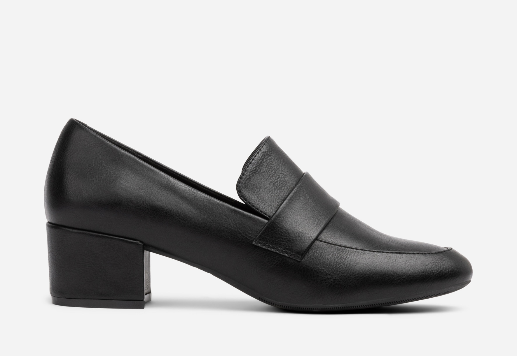 SO ALL, Loafers på klack Svarta