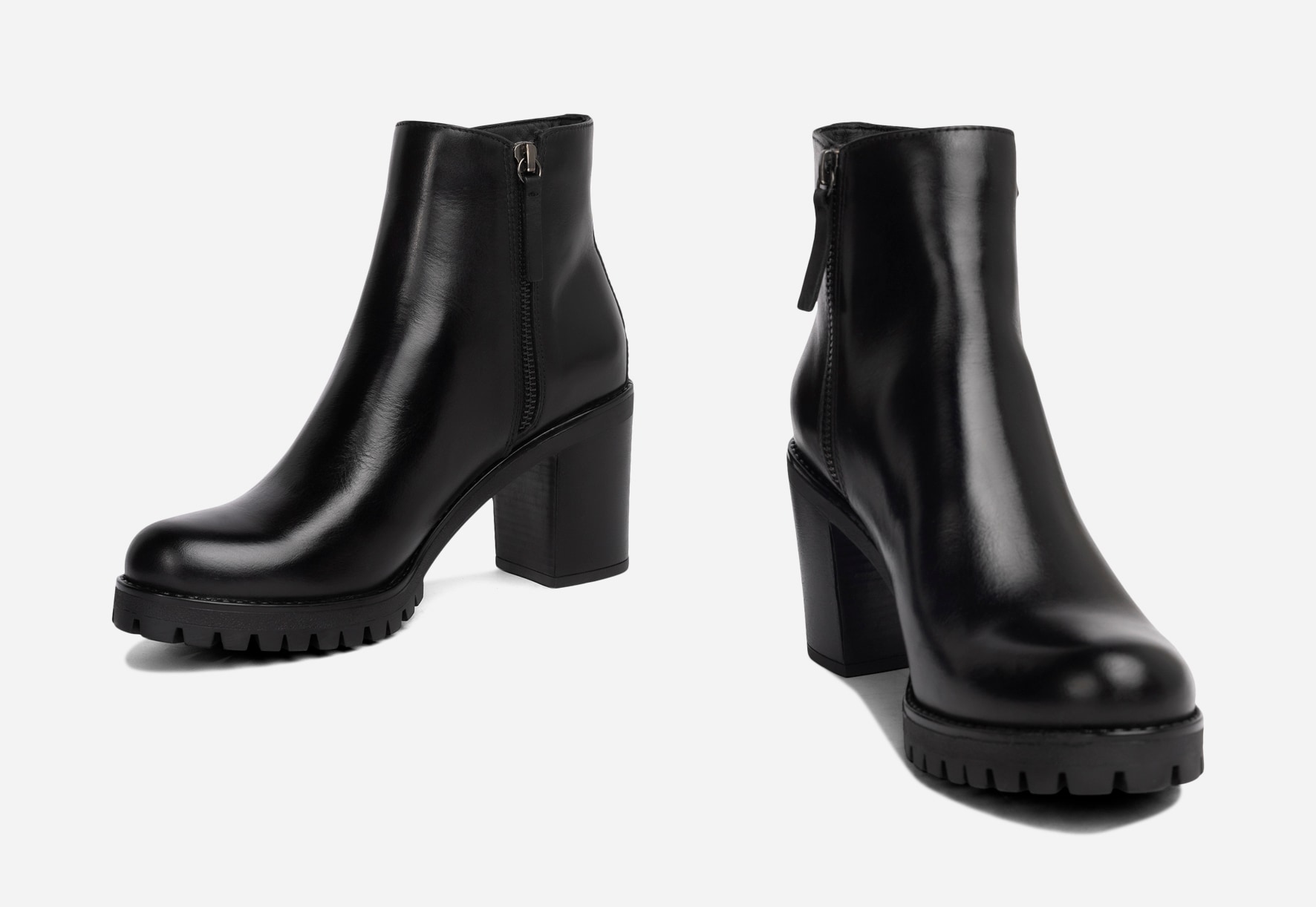 PACE, Boots med dragkedja Svarta